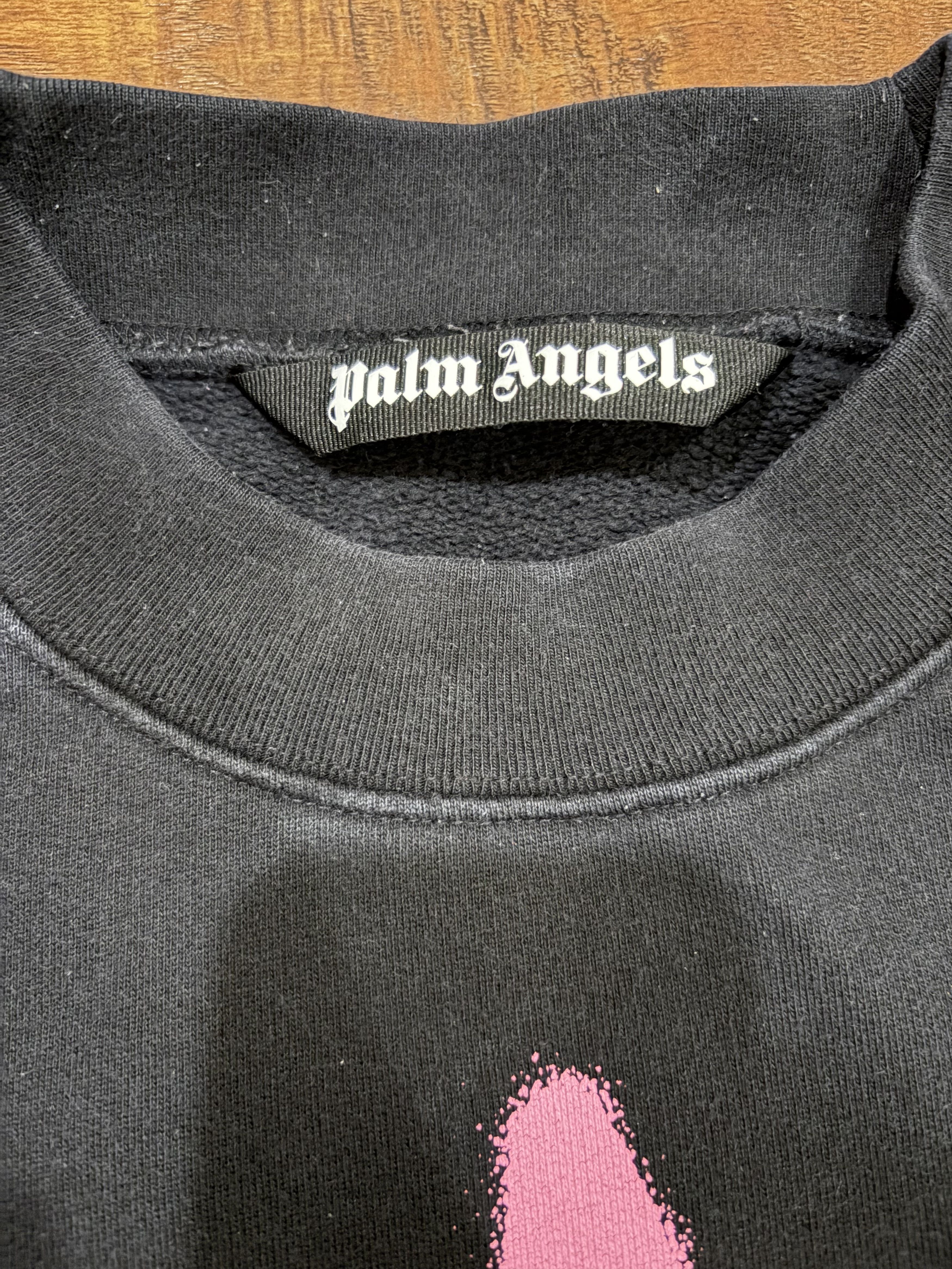 Palm Angels Palm Angels Star Sprayed Crewneck Size US M / EU 48-50 / 2 - 3 Thumbnail
