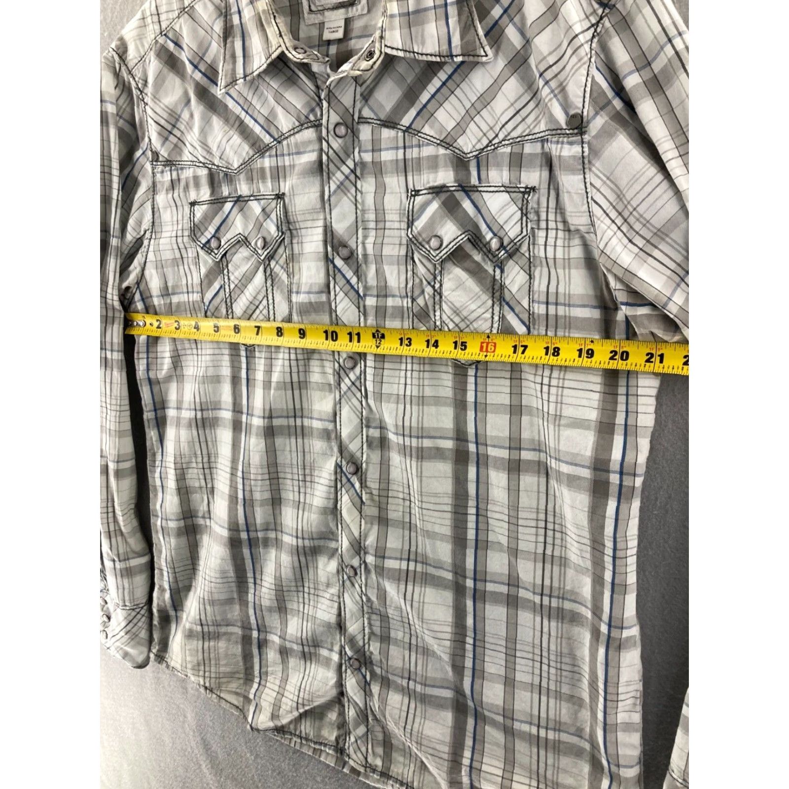 Vintage VINTAGE Buckle Shirt Mens Large Plaid Pearl Snap Western Cowboy Casual Athletic Fit Size US L / EU 52-54 / 3 - 2 Thumbnail