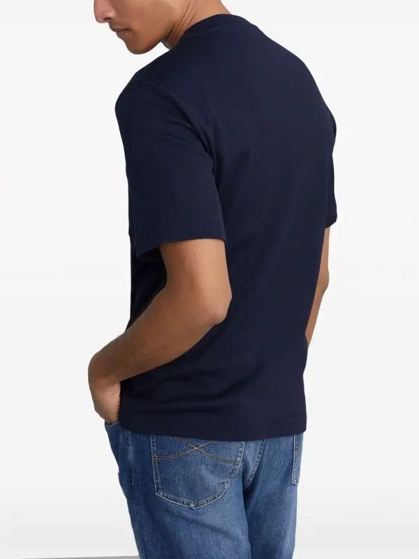 Brunello Cucinelli o1la1rc1a0425 T-Shirt in Blue Size US XL / EU 56 / 4 - 3 Thumbnail