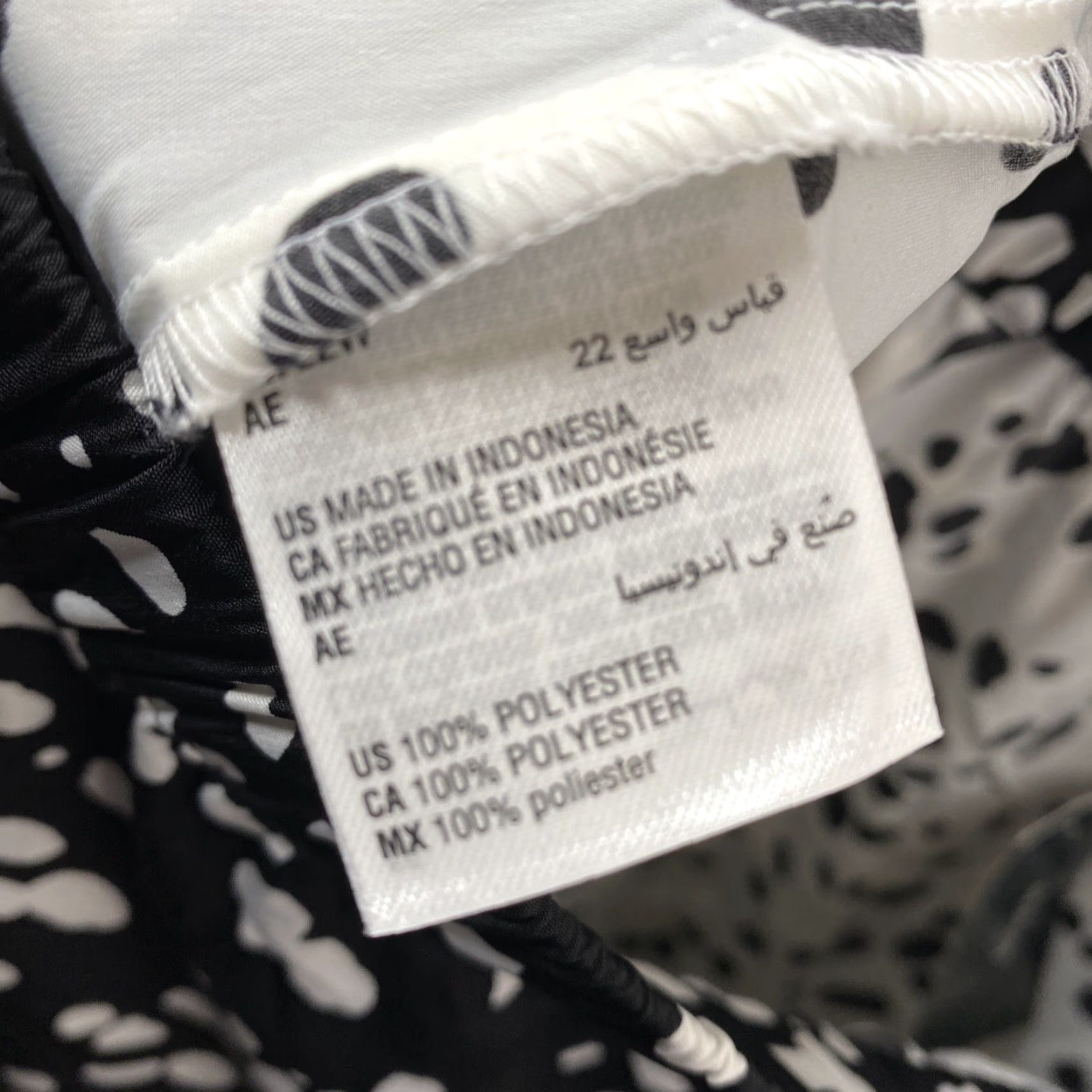 Alfani Alfani Skirt Womens 22W Black White Animal Print Midi Wrap Elastic Waist Zipper Pattern Multicolor Clothes m Size 40" / US 18 - 5 Thumbnail