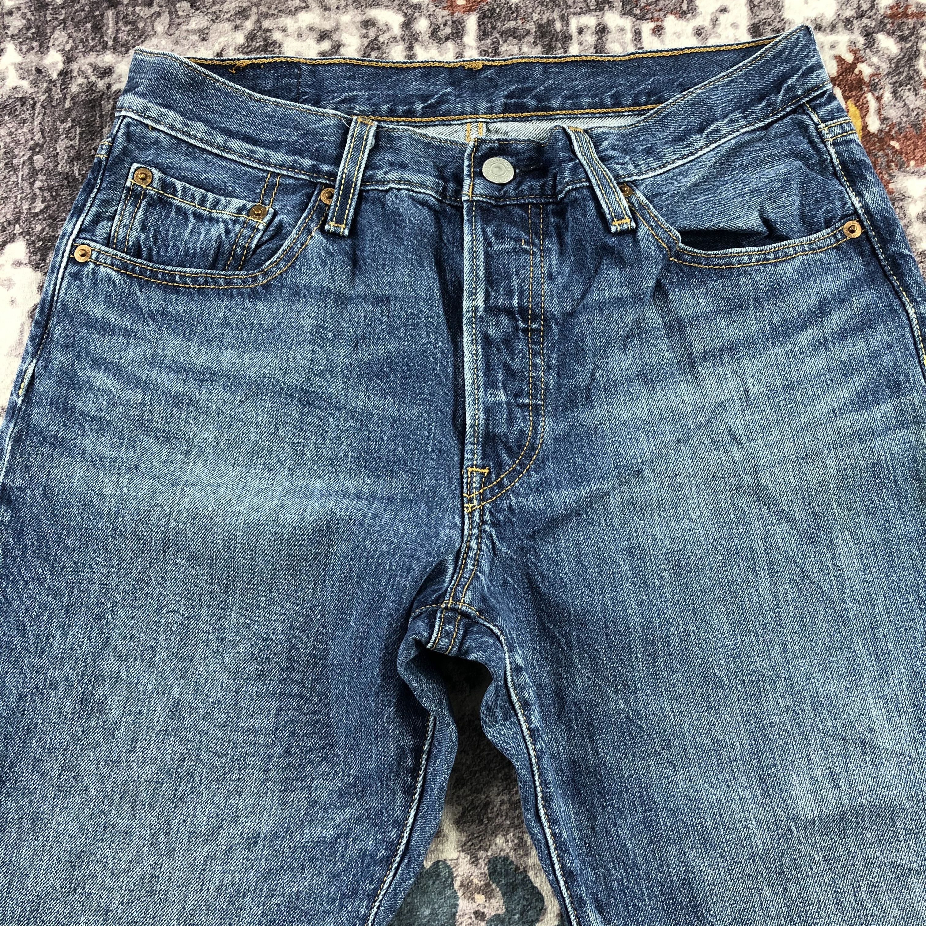 Levi's Vintage Blue Wash Levis 501 Jeans-JM3041 Size US 30 / EU 46 - 3 Thumbnail