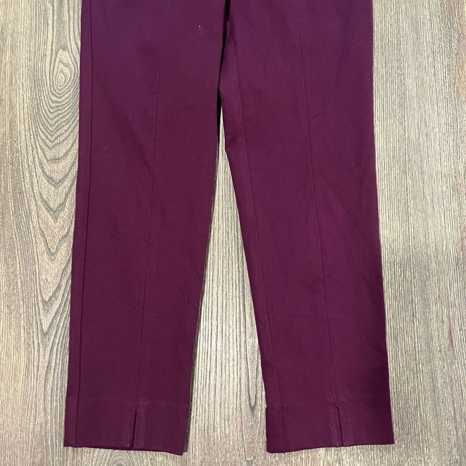 Vintage NWOT J. Jill Flat Front Pants Mid Rise Straight Leg Size 8 Size 30" / US 8 / IT 44 - 2 Thumbnail