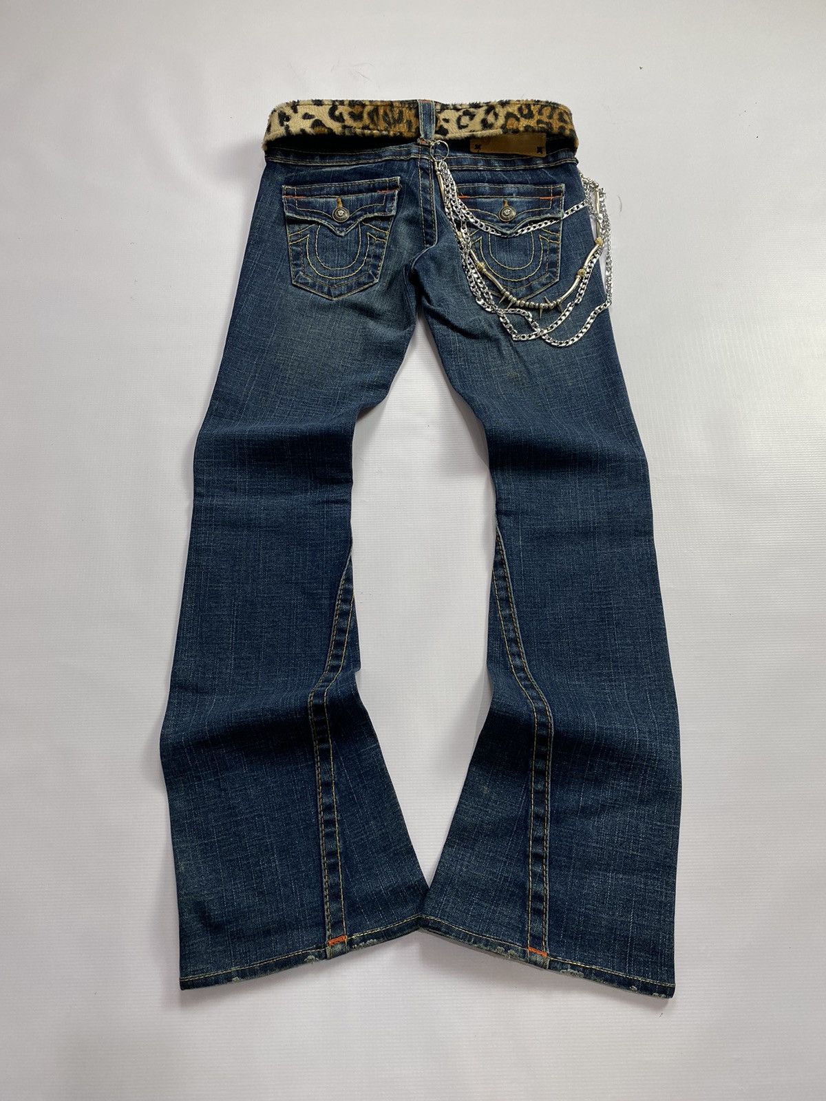 If Six Was Nine × Japanese Brand × Le Grande Bleu (L.G.B.) 2000s True Religion Flare Jean Size US 28 / EU 44 - 2 Thumbnail