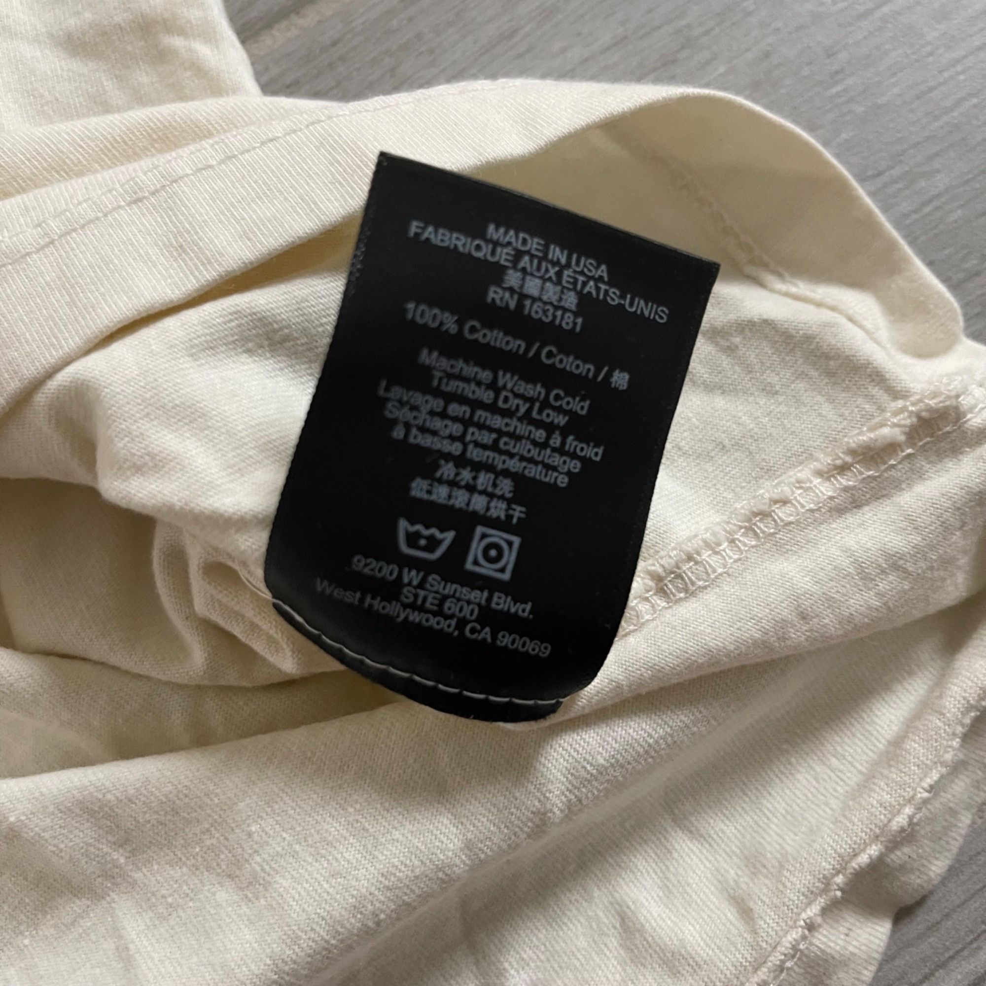 Rhude NEW RHUDE CHECKERED L/S CREAM TEE SZ MEDIUM Size US M / EU 48-50 / 2 - 6 Thumbnail