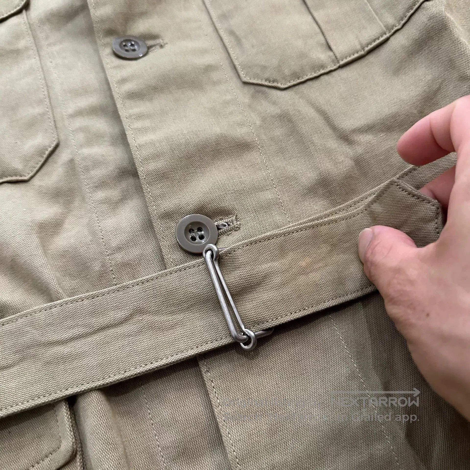 PHIGVEL MAKERS & Co. Casual Khaki Hunting Jacket by Phigvel. Size US S / EU 44-46 / 1 - 3 Thumbnail