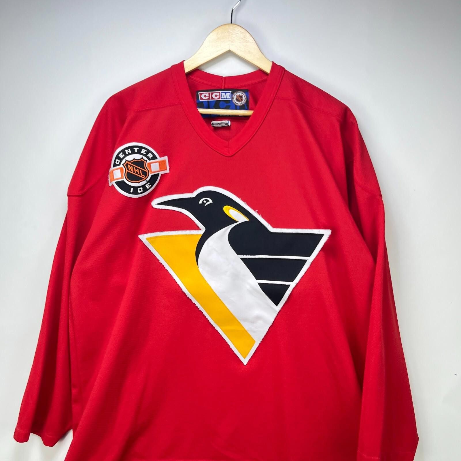 Ccm Vintage 90s Pittsburgh Penguins CCM NHL Hockey Jersey XL Size ONE SIZE - 2 Thumbnail