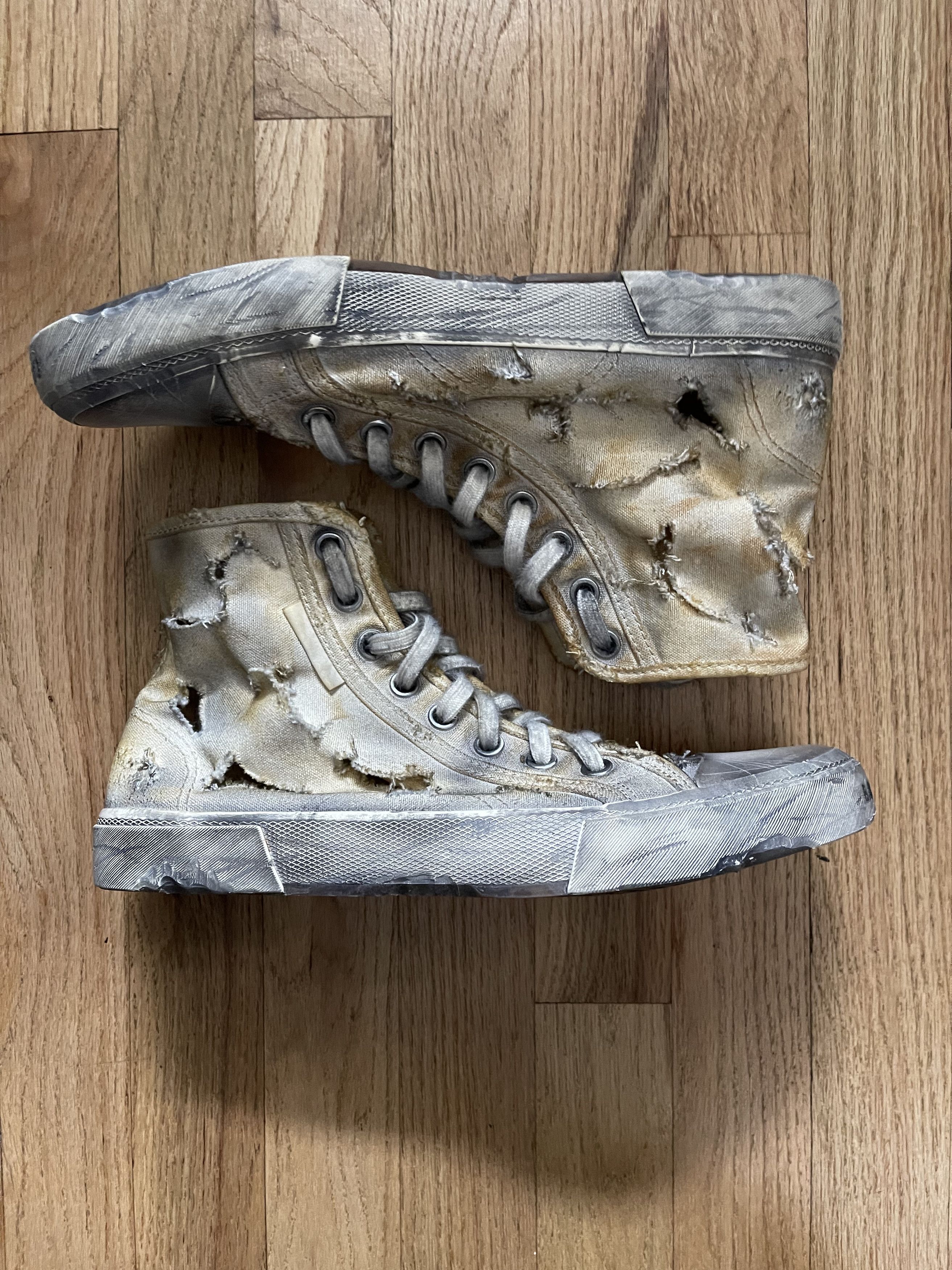 Balenciaga New Destroyed Paris Sneakers (41) Fits 41-42 US 8-9 Size US 8 / EU 41 - 5 Thumbnail