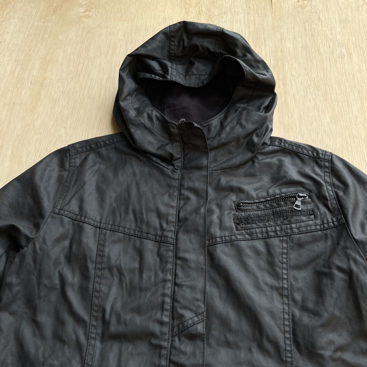 Uniqlo UNIQLO RIDER COATED CLOTH JAPANESE BRAND HOODIE JACKET Size L / US 10 / IT 46 - 2 Thumbnail