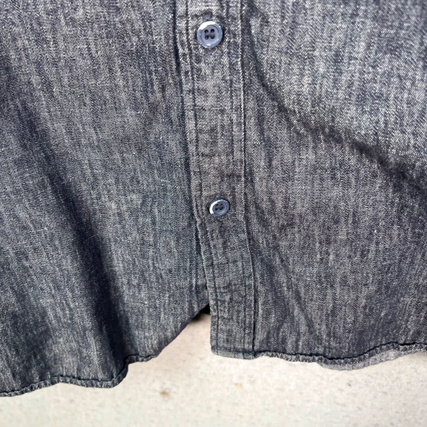 Cos COS Shirt Mens M Blue Chambray Cotton-Linen Button-Up Long Sleeve Casual Size US M / EU 48-50 / 2 - 7 Thumbnail