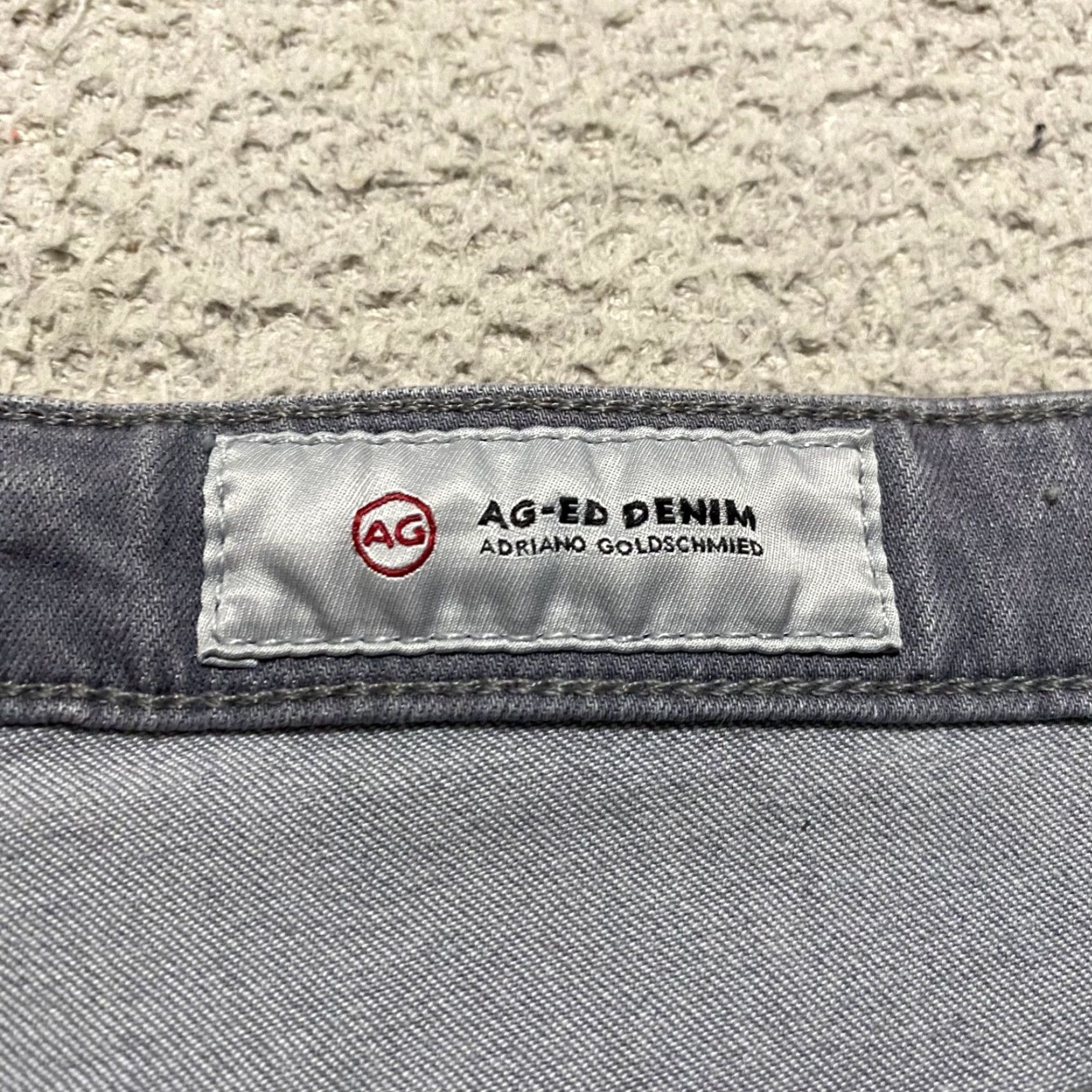 Denime AG Adriano Goldschmied Jeans Womens 30 Gray Medium Wash Jegging Denim 5-Pocket Stretch Size 30" / US 8 / IT 44 - 3 Thumbnail