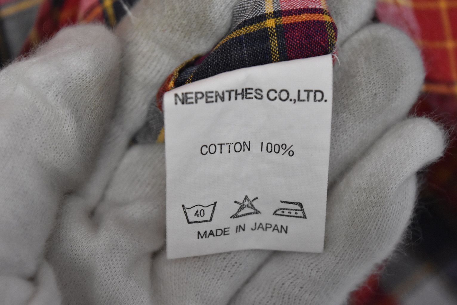 Nepenthes checker shirt 22953 - 464 59 Size US L / EU 52-54 / 3 - 6 Thumbnail