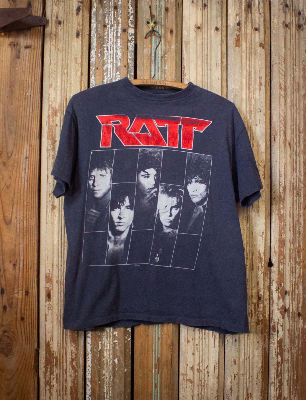 image of Band Tees x Vintage 1987 Ratt Dancing Under Cover World Tour Concert T Shirt XL in Black, Men's