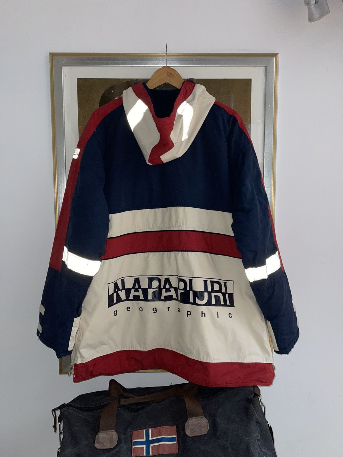 Napapijri Vintage Napapijri Geographic Parka 90s Size US XL / EU 56 / 4 - 3 Thumbnail