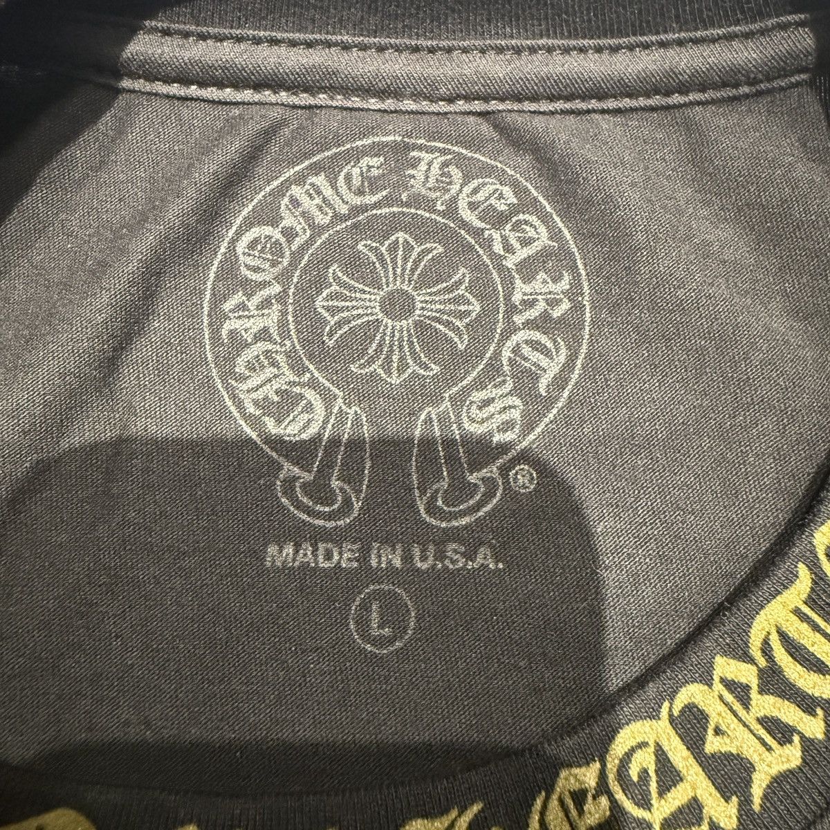 Chrome Hearts Chrome Hearts Gold Script Long Sleeve T shirt L Size US L / EU 52-54 / 3 - 6 Thumbnail