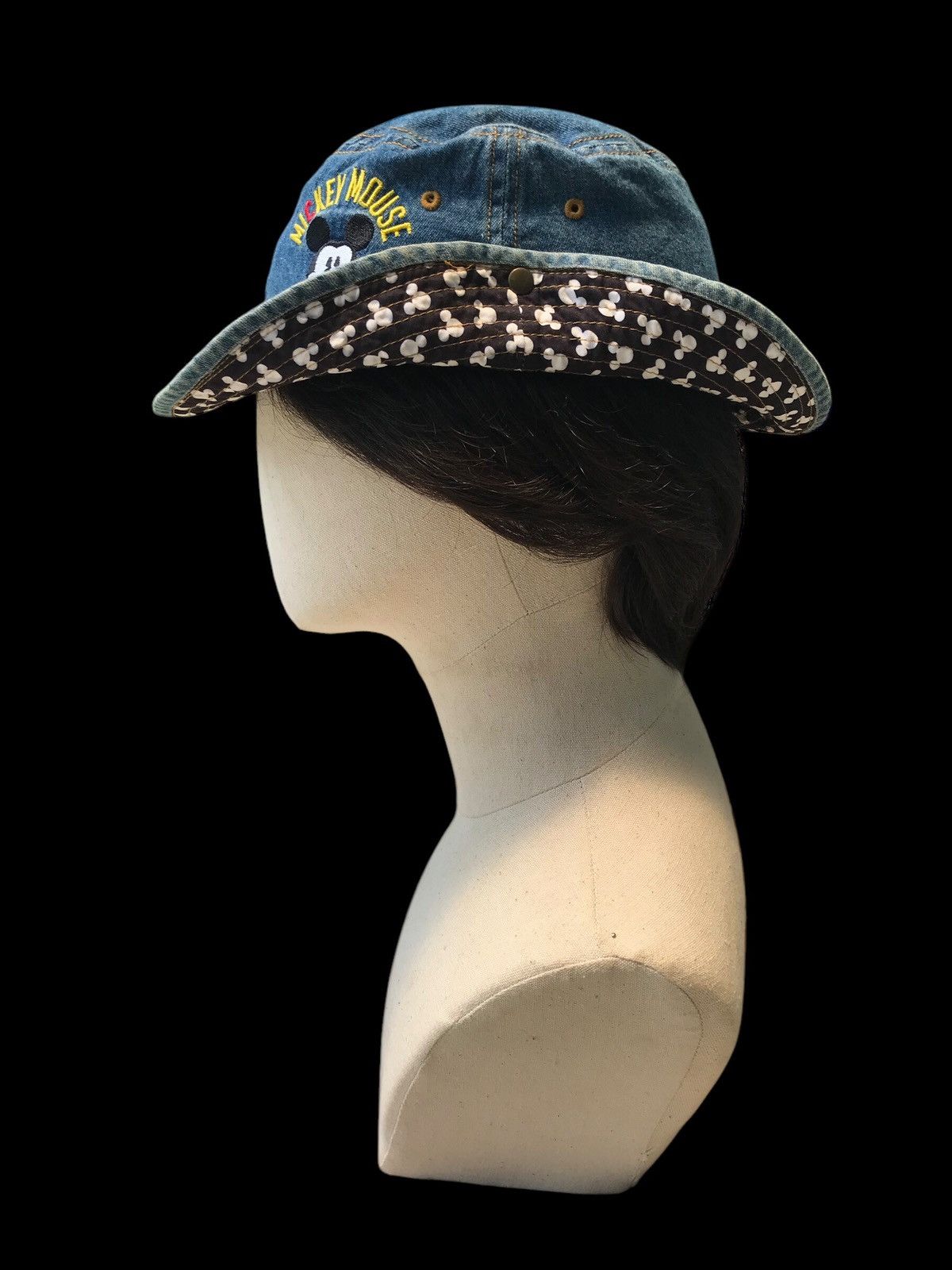 Disney × Japanese Brand ( YOUTH ) MICKEY MOUSE BUCKET HAT CAP HAT BY TOKYO DISNEY Size ONE SIZE - 5 Thumbnail