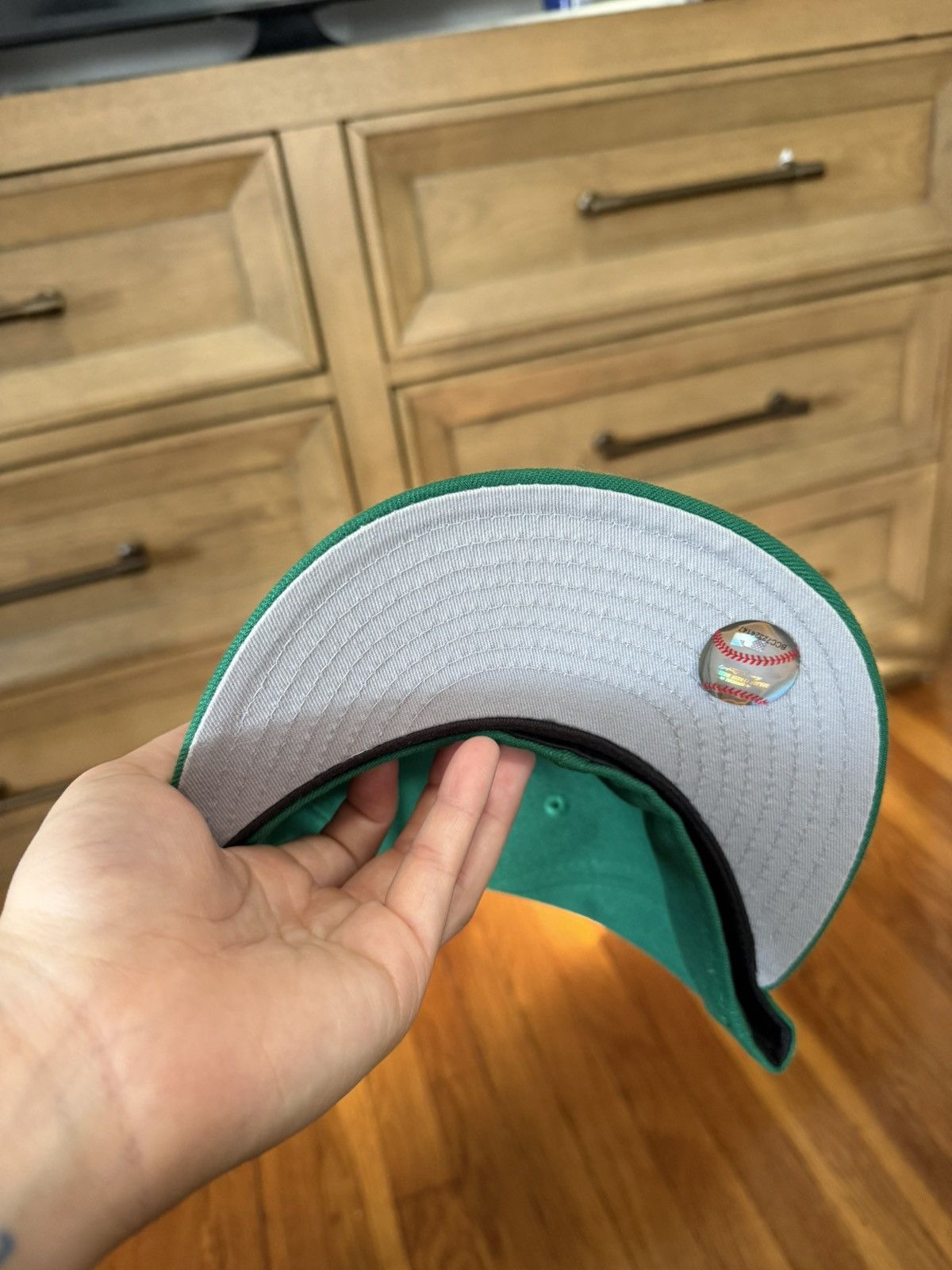 Hat Club Yankee Hat Club 7 3/8 Grey Brim Size ONE SIZE - 2 Thumbnail