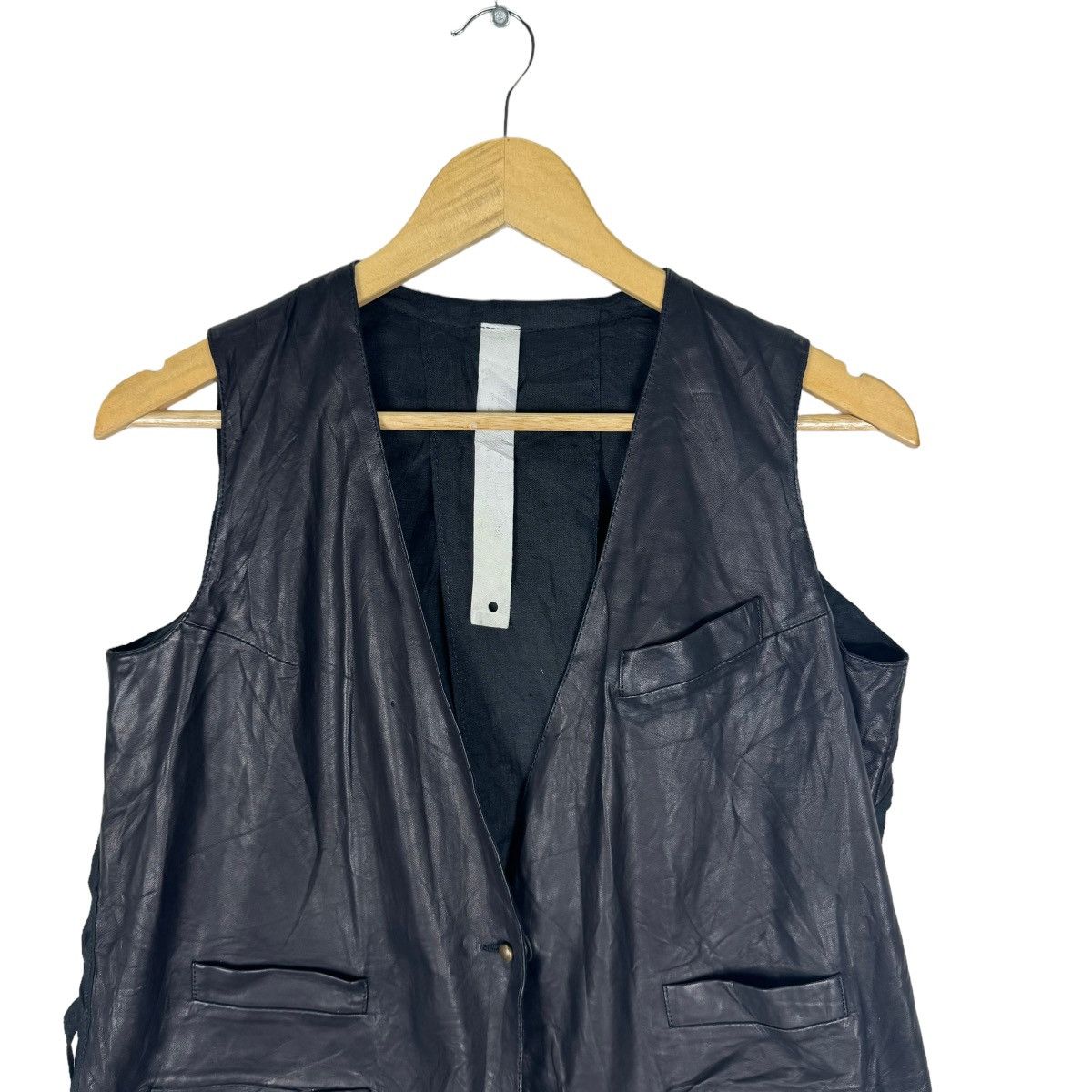 Isaac Sellam Experience 🔥ISAAC SELLAM EXPERIENCE LAMBSKIN BLACK VEST Size US S / EU 44-46 / 1 - 5 Thumbnail