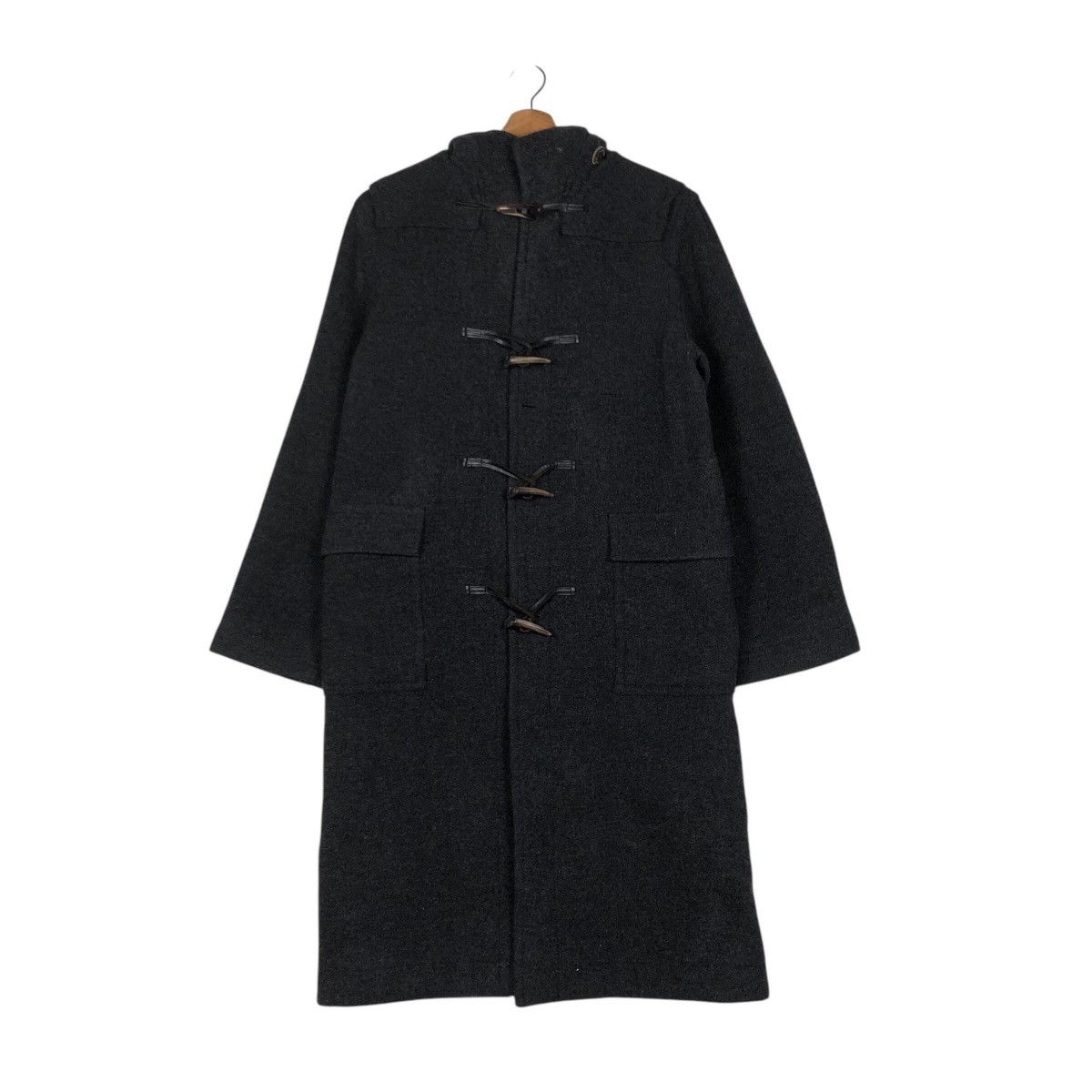 Burberry 📌Vintage Wool Long Jacket Duffle Thomas Burberry 1835 Size US L / EU 52-54 / 3 - 2 Thumbnail