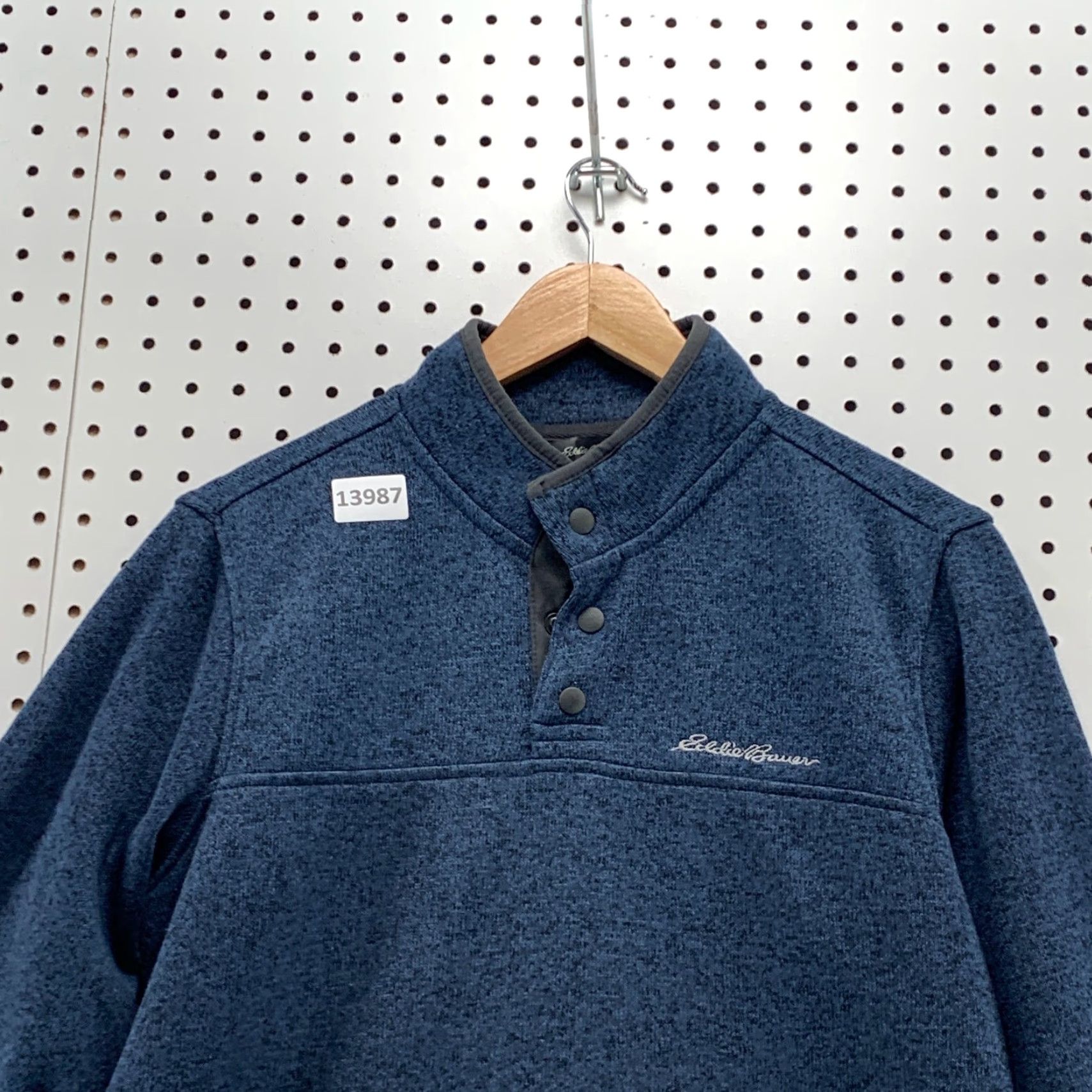 Eddie Bauer VINTAGE Eddie Bauer Pullover Sweater Mock Neck Blue Mens Medium 1/4 Snap Knit 90s Size US M / EU 48-50 / 2 - 3 Thumbnail