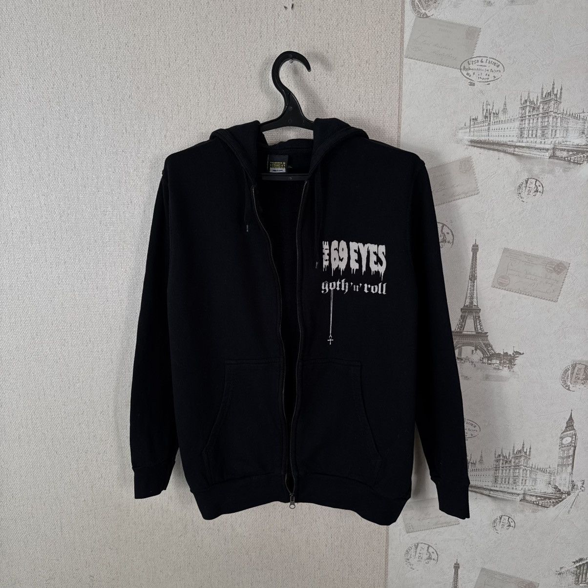 Other Vintage The 69 eyes Hoodie 00s Gothic Rock Skull Black L Size US L / EU 52-54 / 3 - 2 Thumbnail