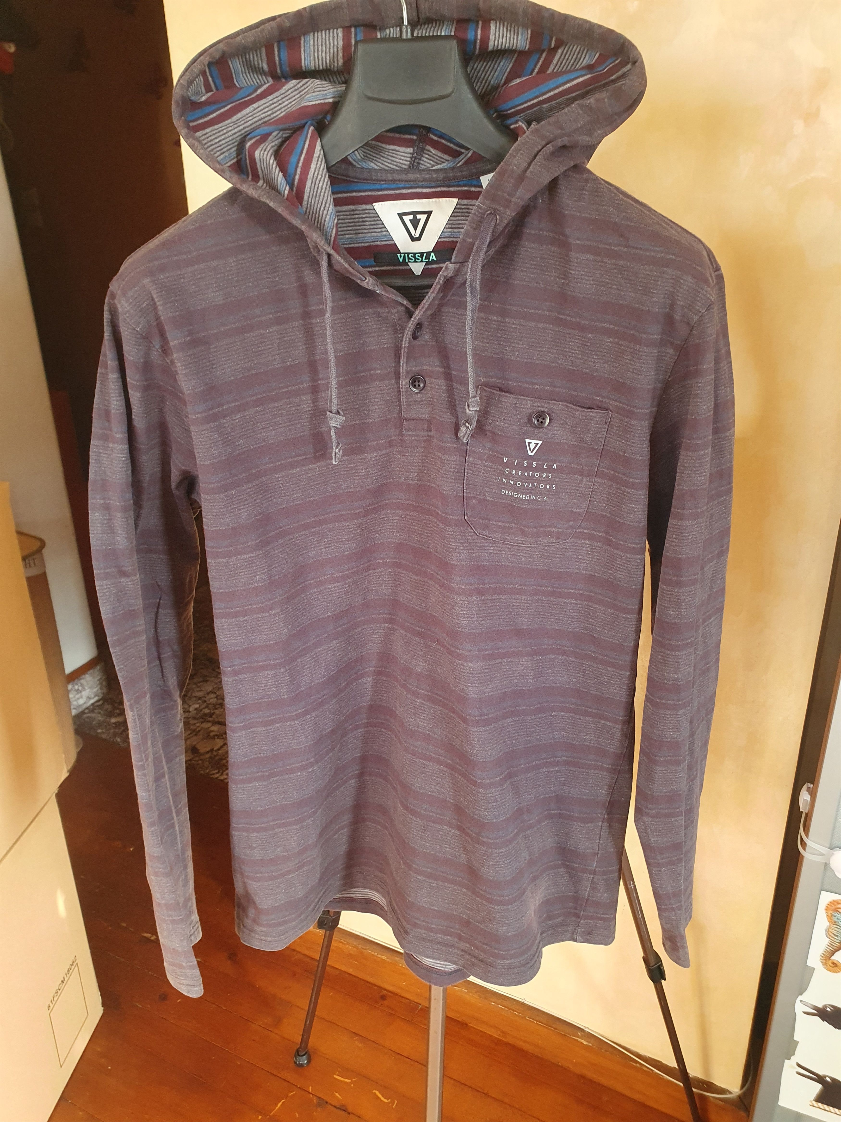 Vissla Vissla Descanso Hooded Popover Blanket Striped sweatshirt L Size US L / EU 52-54 / 3 - 6 Thumbnail