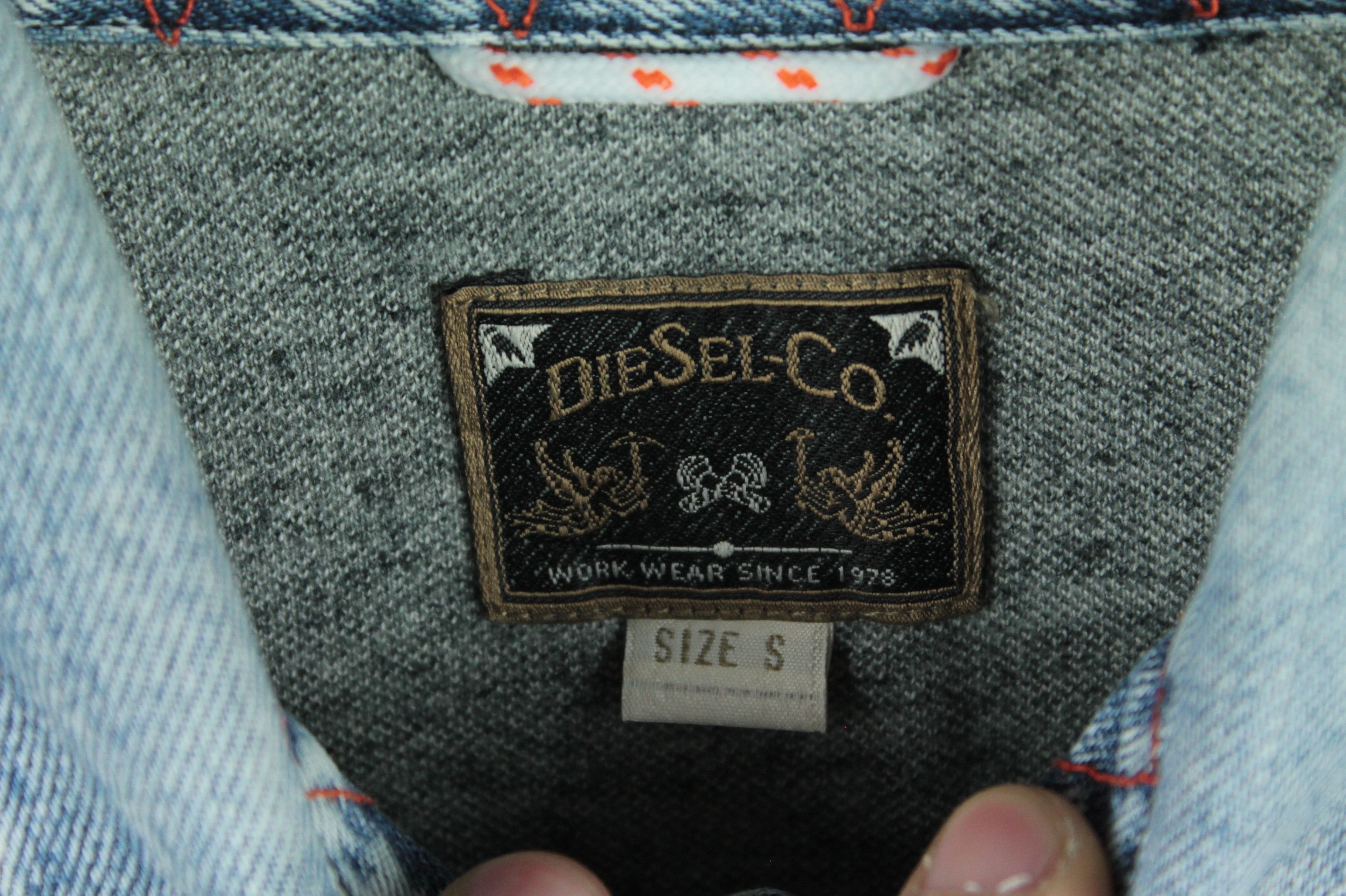Diesel Diesel Gray Cotton Denim Collar Polo Shirt Men's Size US S / EU 44-46 / 1 - 4 Thumbnail