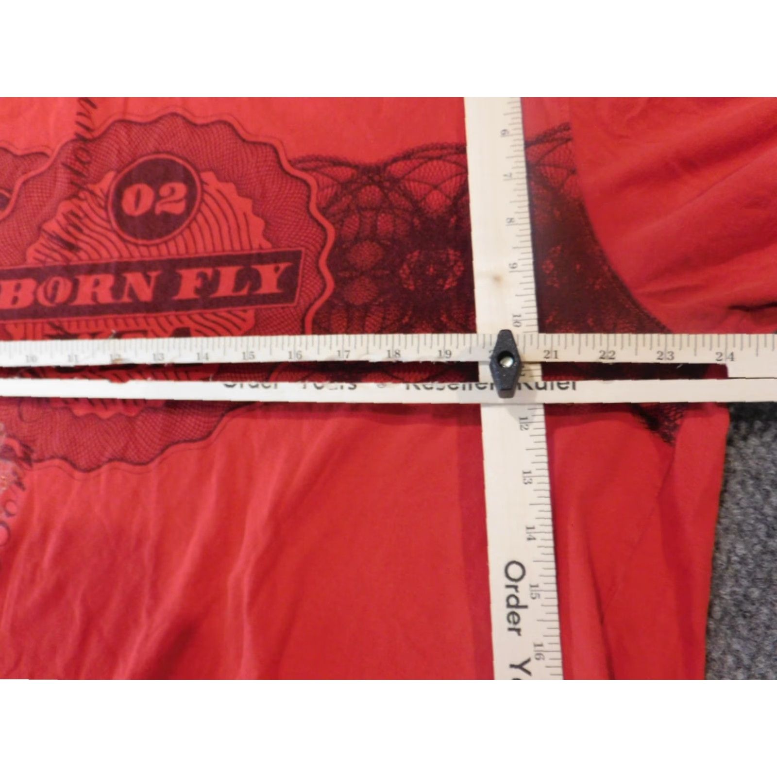 Vintage Born Fly Mens Shirt 2XL Red graphic Eagle T-Shirt Short Sleeve Crew Neck Logo City Vintage? No (But can't add). Size US XXL / EU 58 / 5 - 4 Thumbnail
