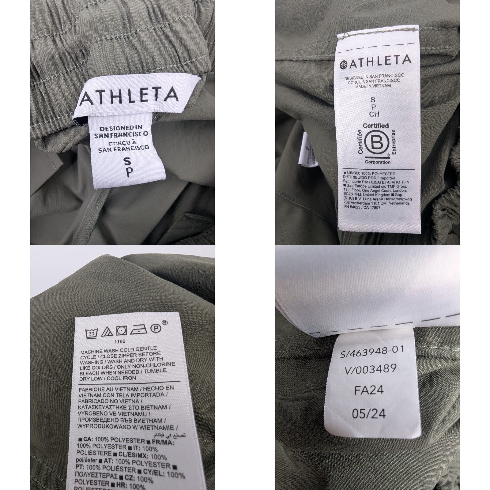 Athleta Athleta Women's Green Cascade High Rise Cargo Poplin Pants Size Small S Green Cargo Pants Womens Regular 2020s Size 28" / US 6 / IT 42 - 9 Thumbnail