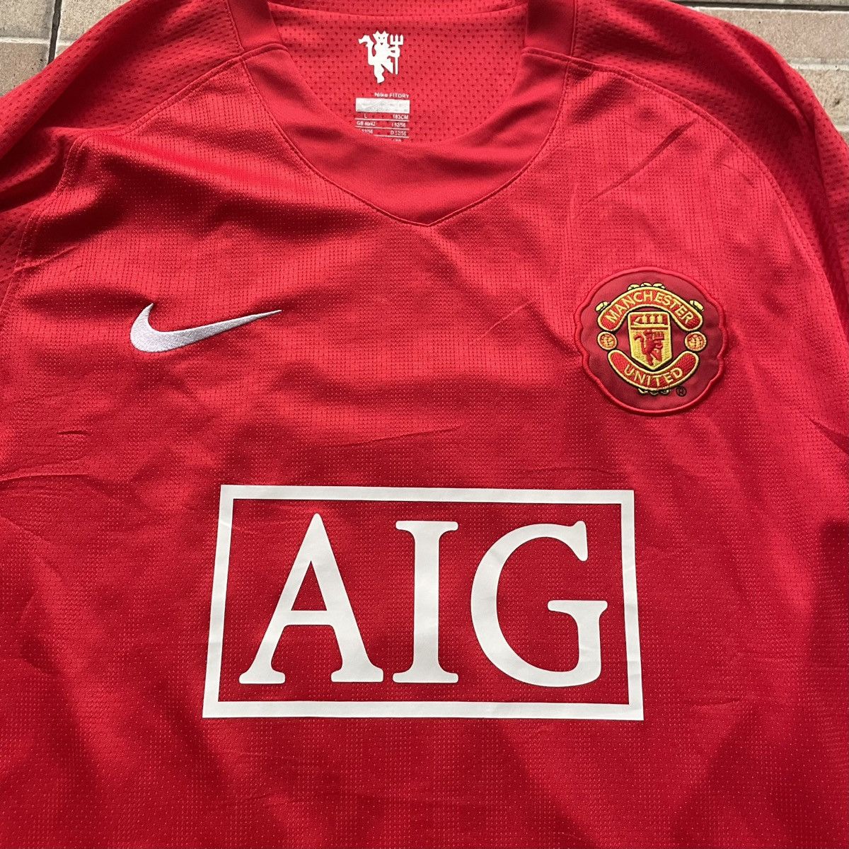 Nike 2007 2008 MUFC 7 Ronaldo Jersey Home UCL Size US L / EU 52-54 / 3 - 3 Thumbnail