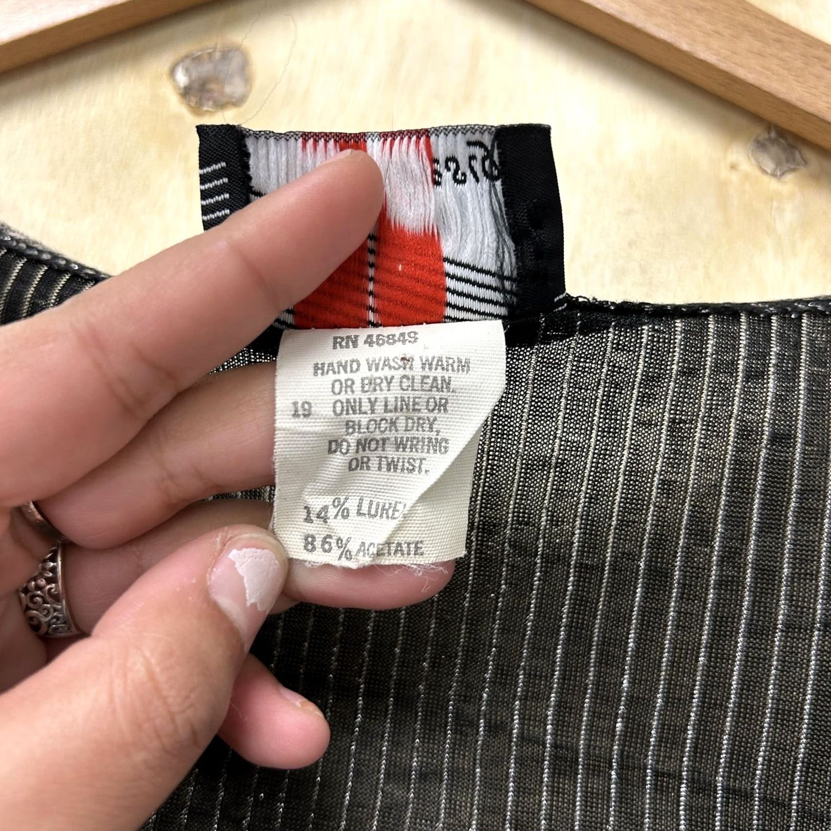 Vintage VINTAGE By Design Jacket Womens XL Kimono Open Front Metallic Striped Party Size XL / US 12-14 / IT 48-50 - 5 Thumbnail