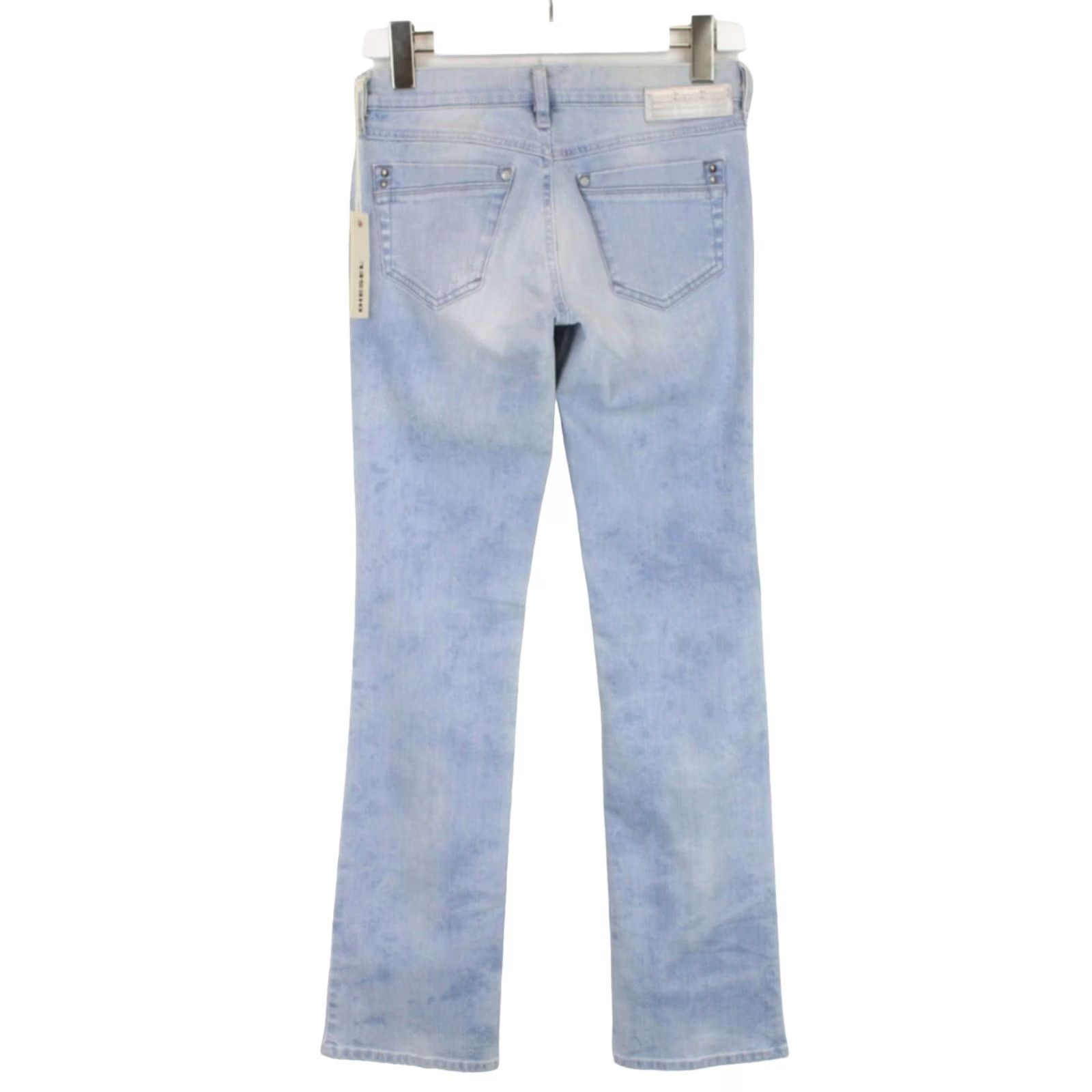 Diesel DIESEL Jeans Women's W26/L32 Distressed Ronhoir Regular-Bootcut 008W6_Stretch Denim Blue Bootsuit? Size 26" / US 2 / IT 38 - 2 Thumbnail