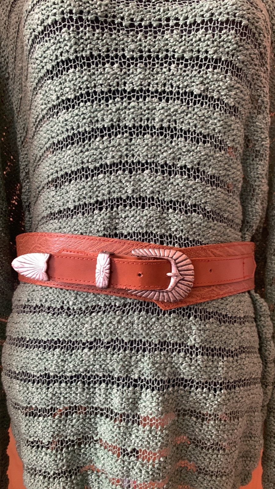 Designer × Other × Vintage Vintage 80s Leather Layered Belt Size ONE SIZE - 7 Thumbnail