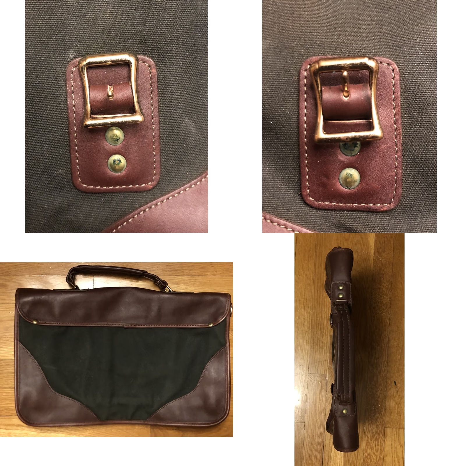 Orvis VINTAGE Orvis Messenger Bag Battenkill Canvas / Leather Briefcase Bag - NICE! Size ONE SIZE - 8 Thumbnail
