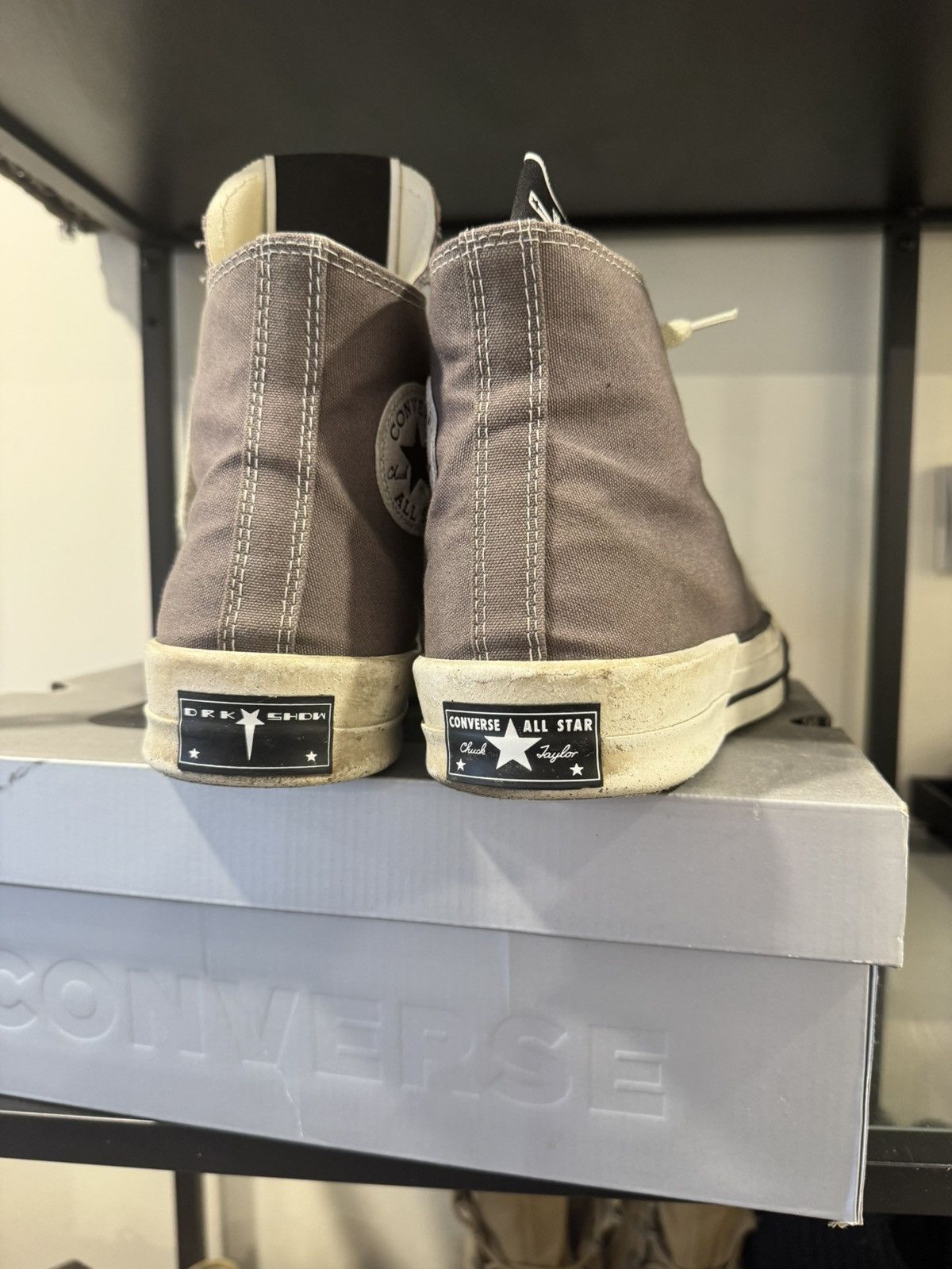 Converse × Rick Owens Drkshdw Rick Owens Converse TURBODRK Square Toe Grey / Brown Size US 9.5 / EU 42-43 - 5 Thumbnail