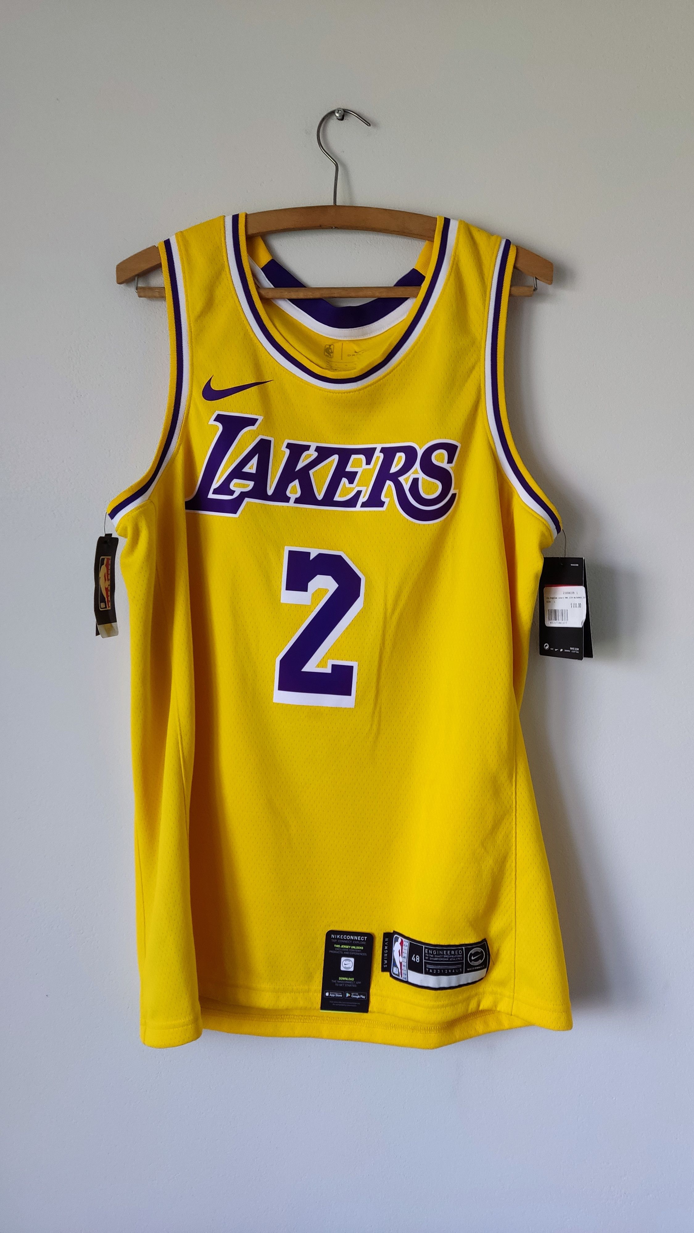 NIKE Lonzo Ball #2 LA Lakers Icon Edition NBA Authentic Jersey 862989-732  40 91207321463