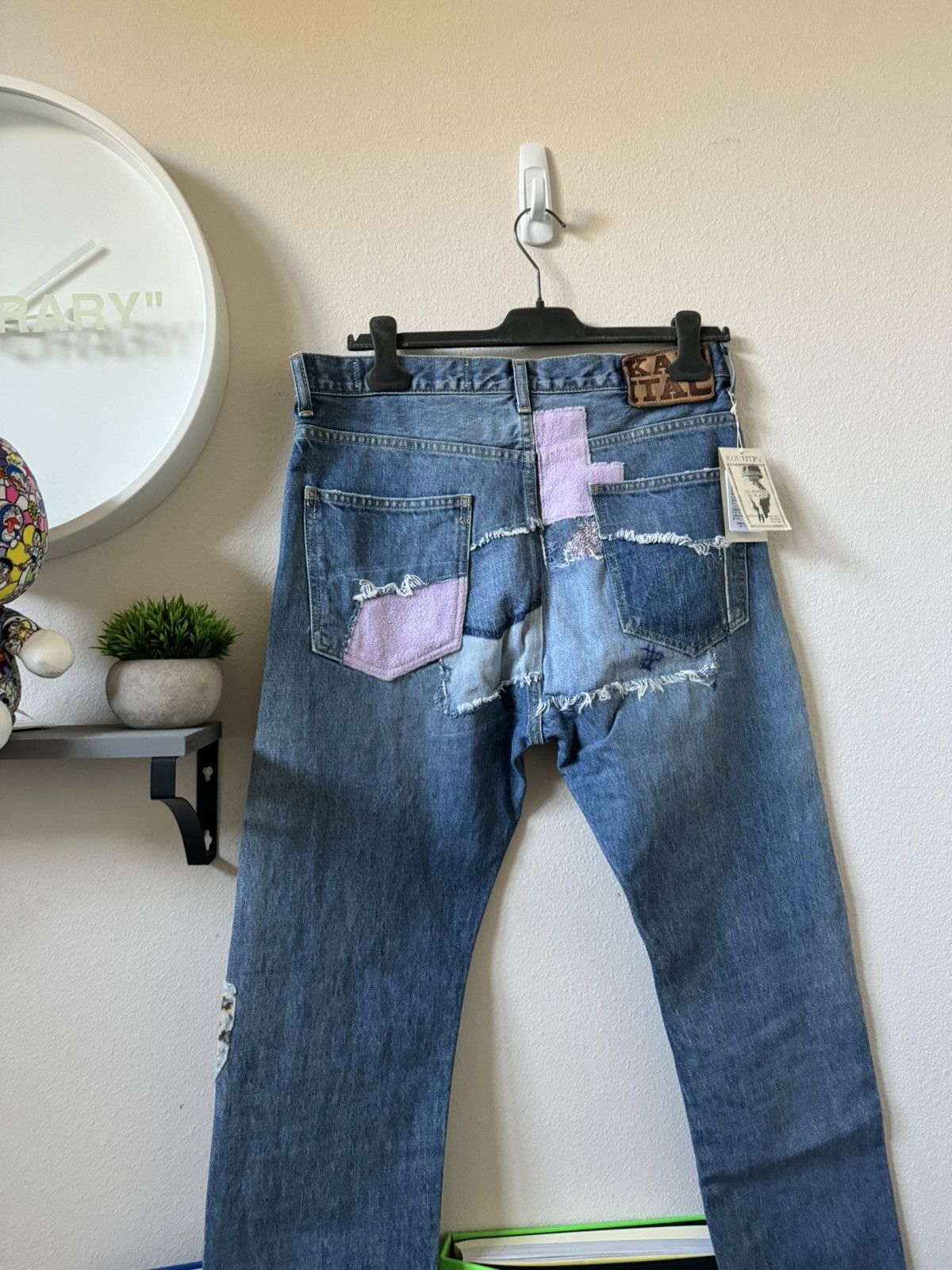 Kapital Kapital Patchwork OKABILLY Jeans GRAIL Size US 32 / EU 48 - 4 Thumbnail