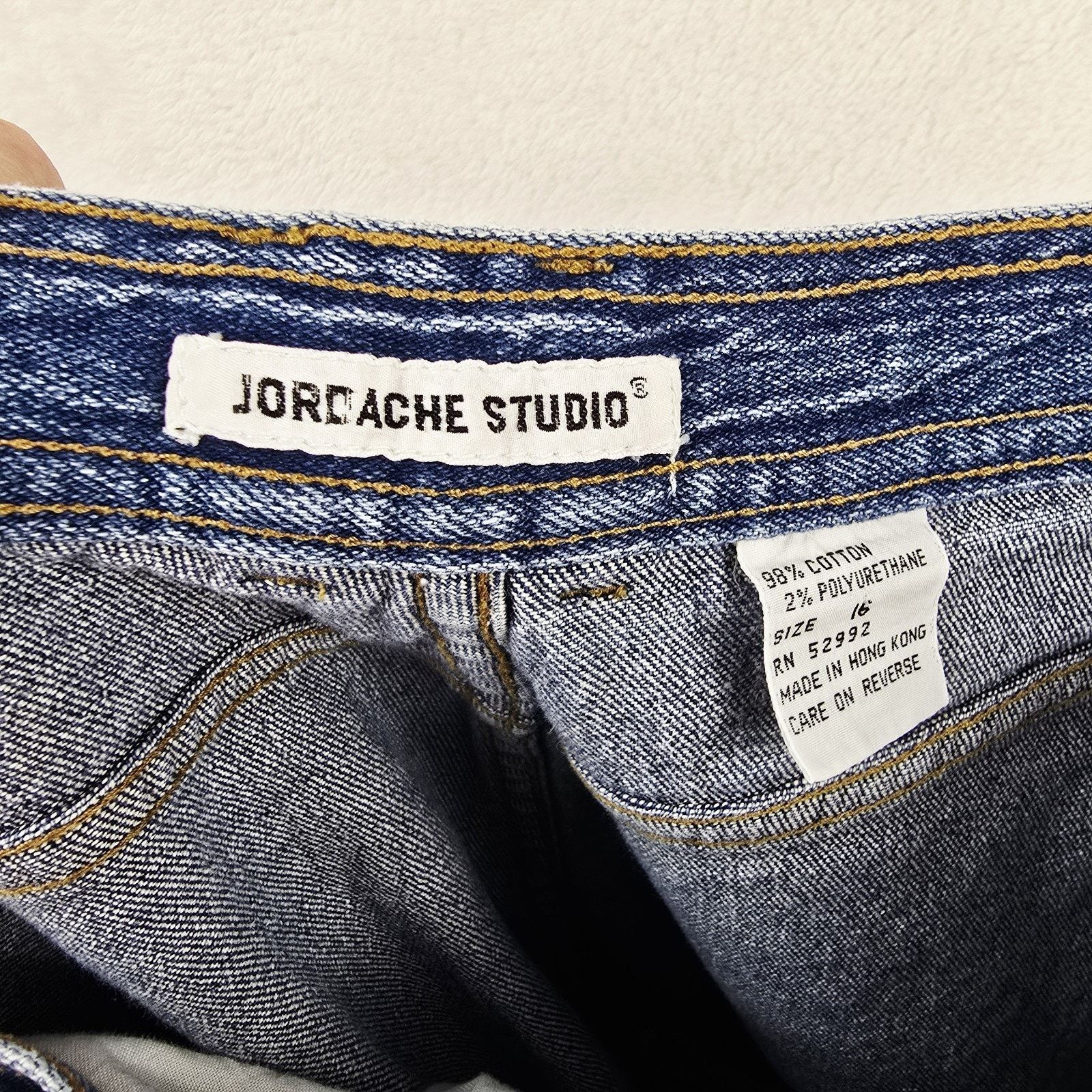 Jordache Vintage Jordache Studios Bareback Jeans Womens 16 30x29 Size 38" / US 16 / IT 52 - 5 Thumbnail