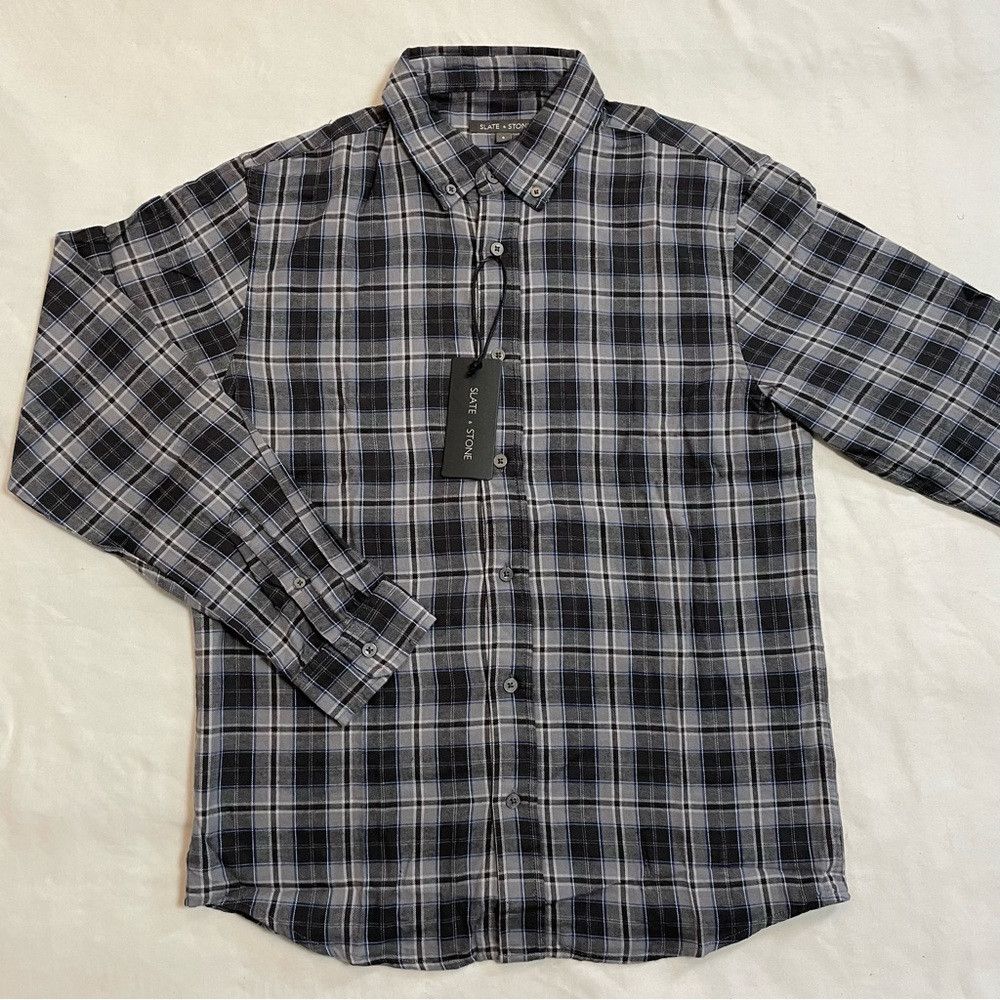 Slate & Stone NWT New Slate & Stone Plaid Flannel Button-Down Shirt Size Size US S / EU 44-46 / 1 - 3 Thumbnail