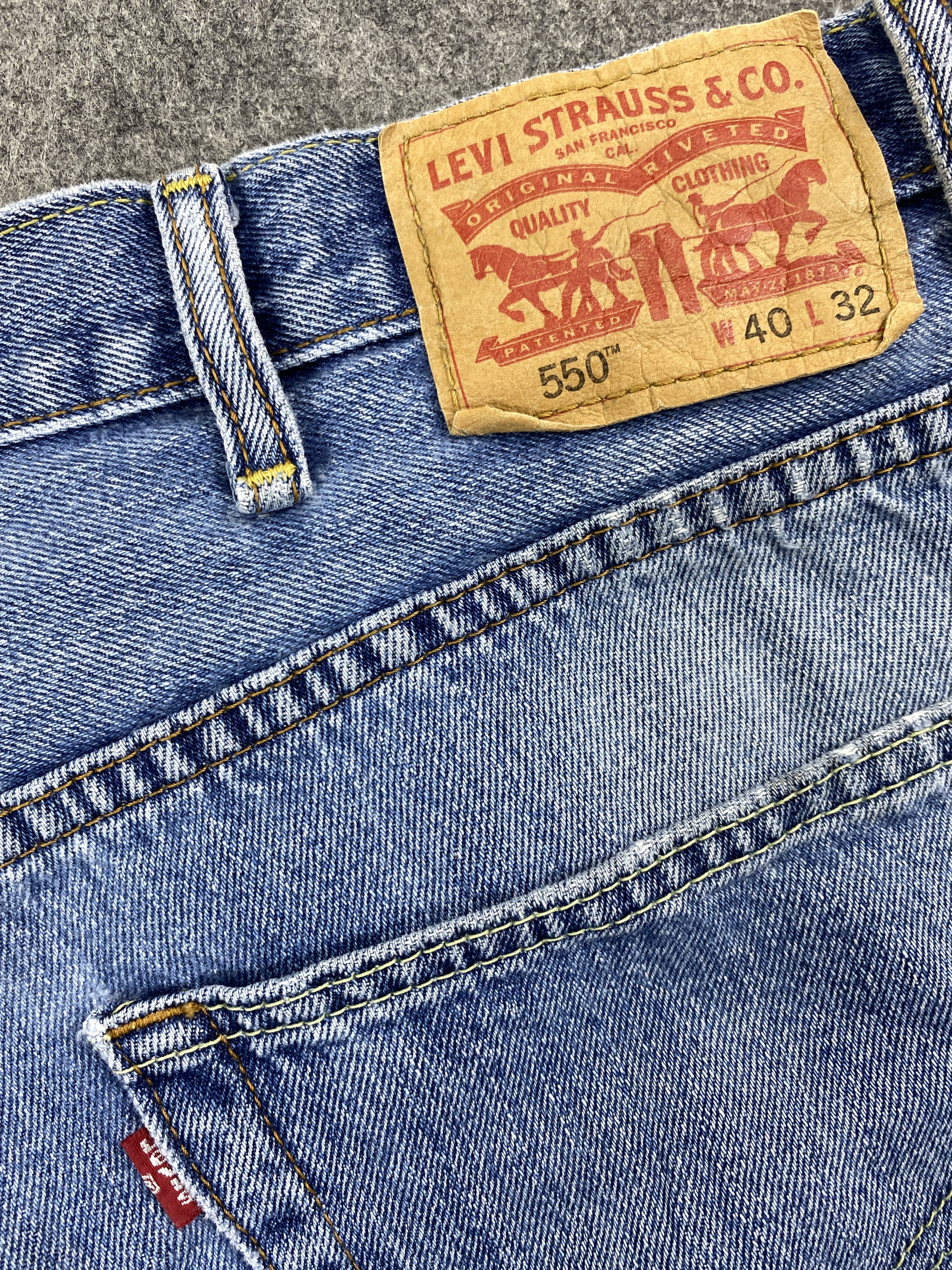 Levi's Blue Vintage Levi's 550 Jeans 40x30.5 Denim -SJ005 Size US 40 / EU 56 - 9 Thumbnail