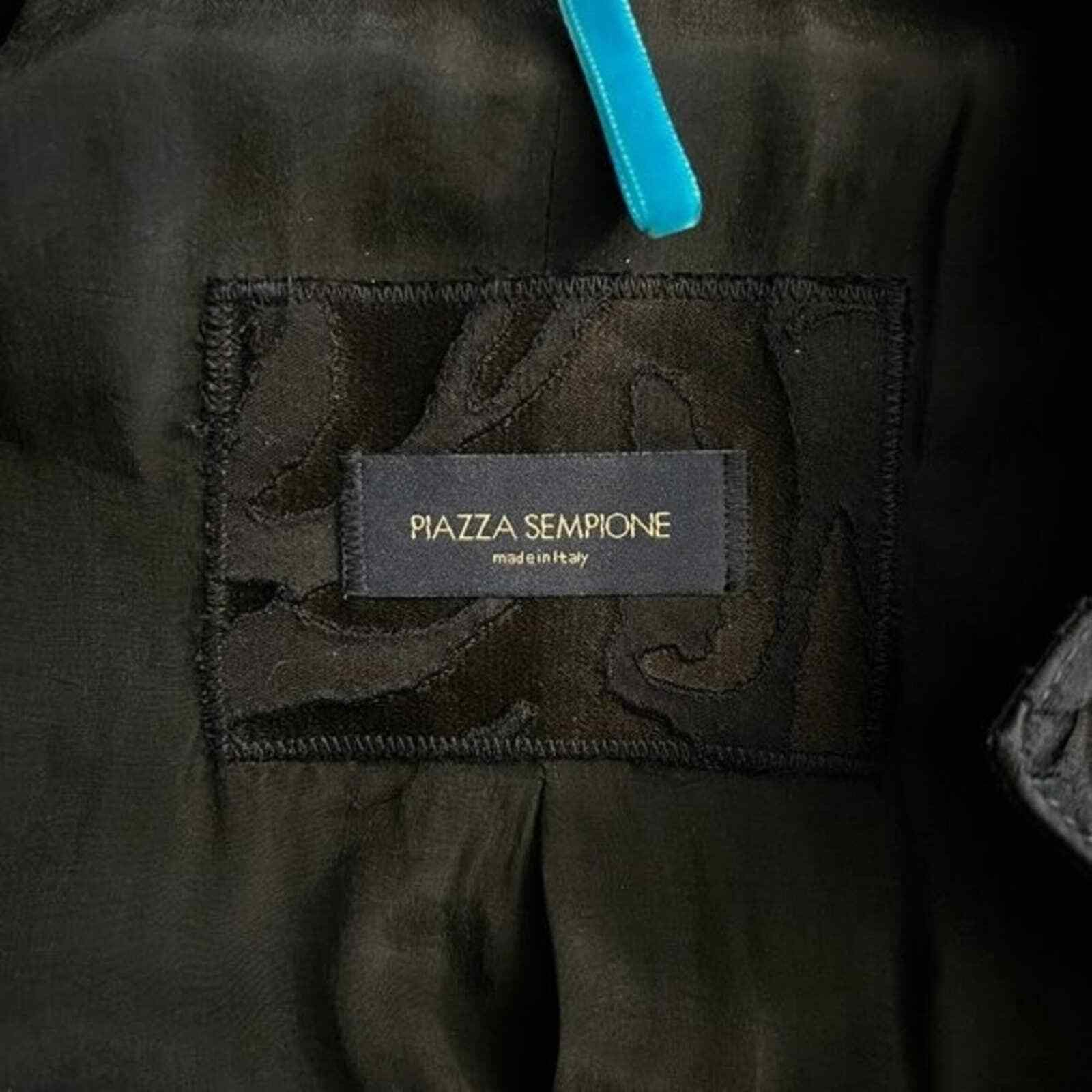 Piazza Sempione PIAZZA SEMPIONE Navy Blue Patterned Coat, S/US4/T40 Size S / US 4 / IT 40 - 5 Thumbnail