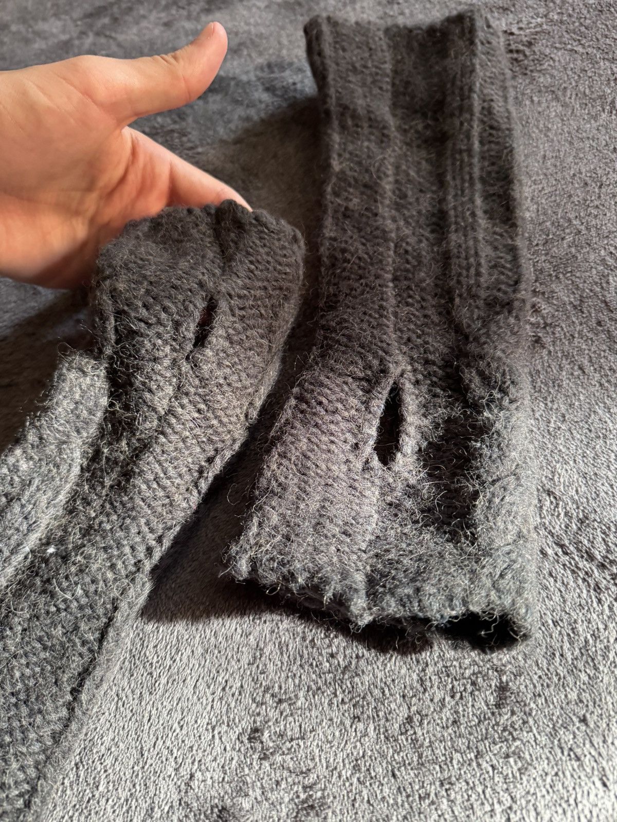 Diesel Diesel avant-garde wool mittens Size ONE SIZE - 4 Thumbnail