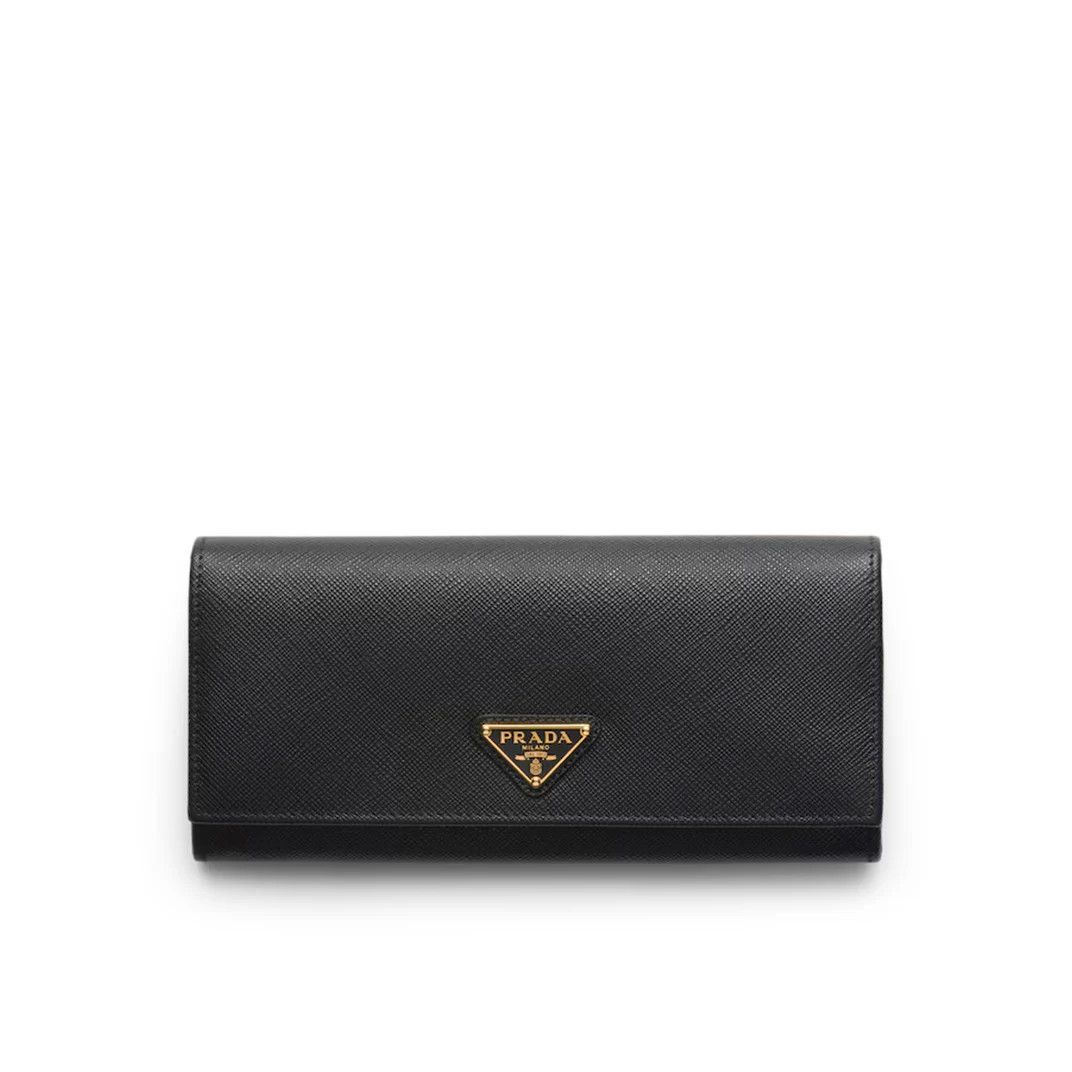 Prada PRADA Black Saffiano Leather Large Wallet New & Authentic Size ONE SIZE - 1 Thumbnail