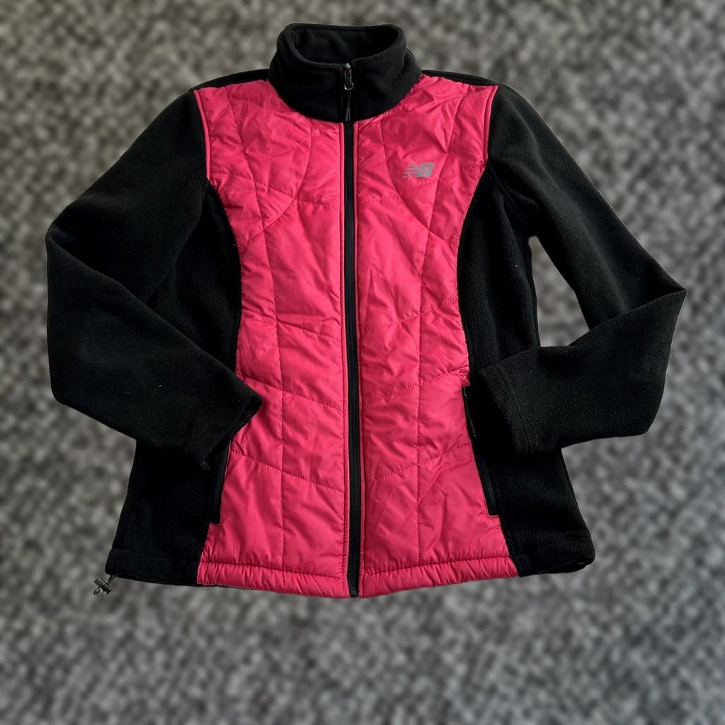 New Balance New Balance Womens Pink Premium Microfleece & Quilted Shell Zip Jacket Size M Size M / US 6-8 / IT 42-44 - 1 Thumbnail