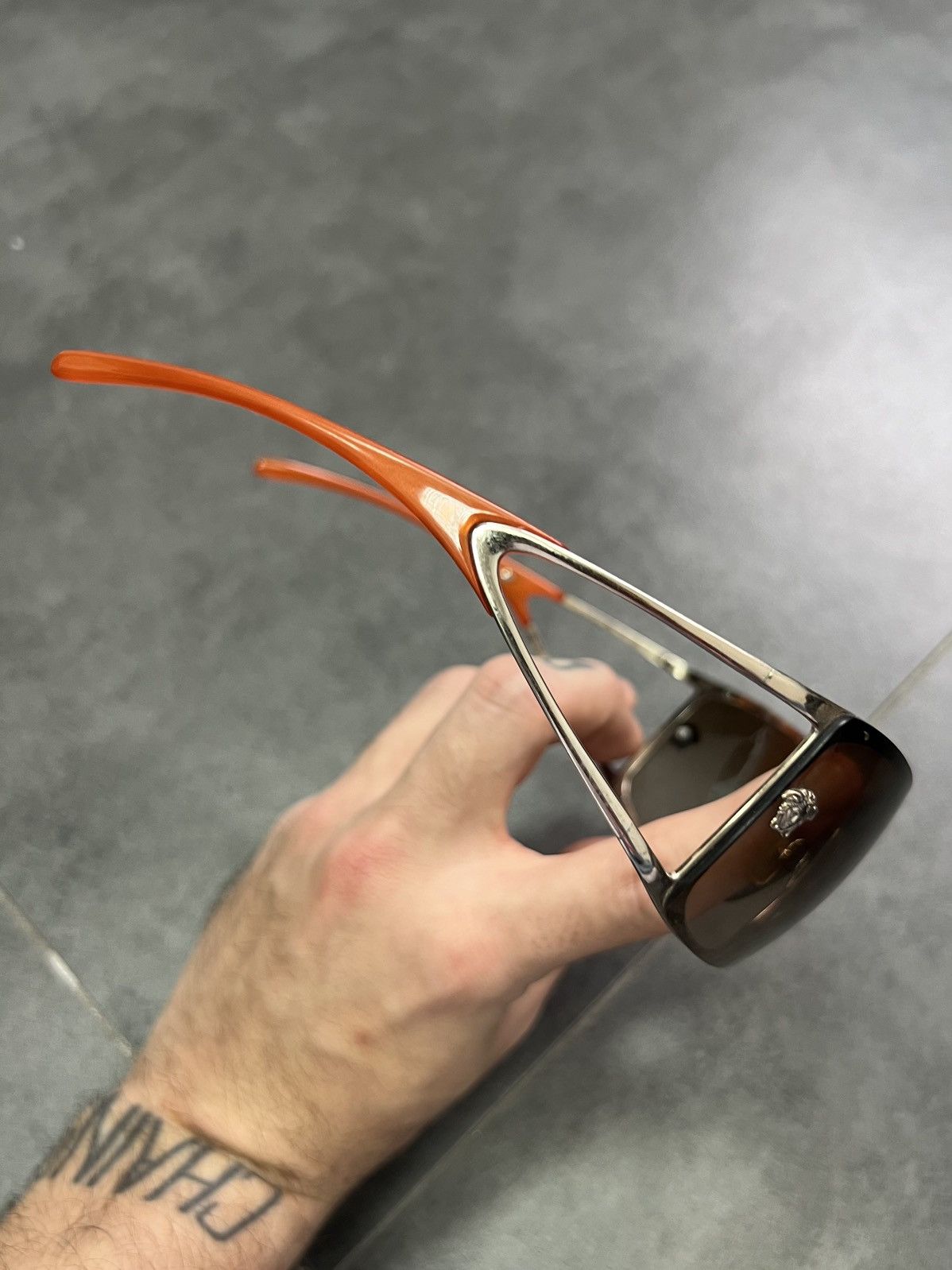 Versace × Vintage Vintage Authentic Versace Shield Sunglasses Medusa Size ONE SIZE - 2 Thumbnail