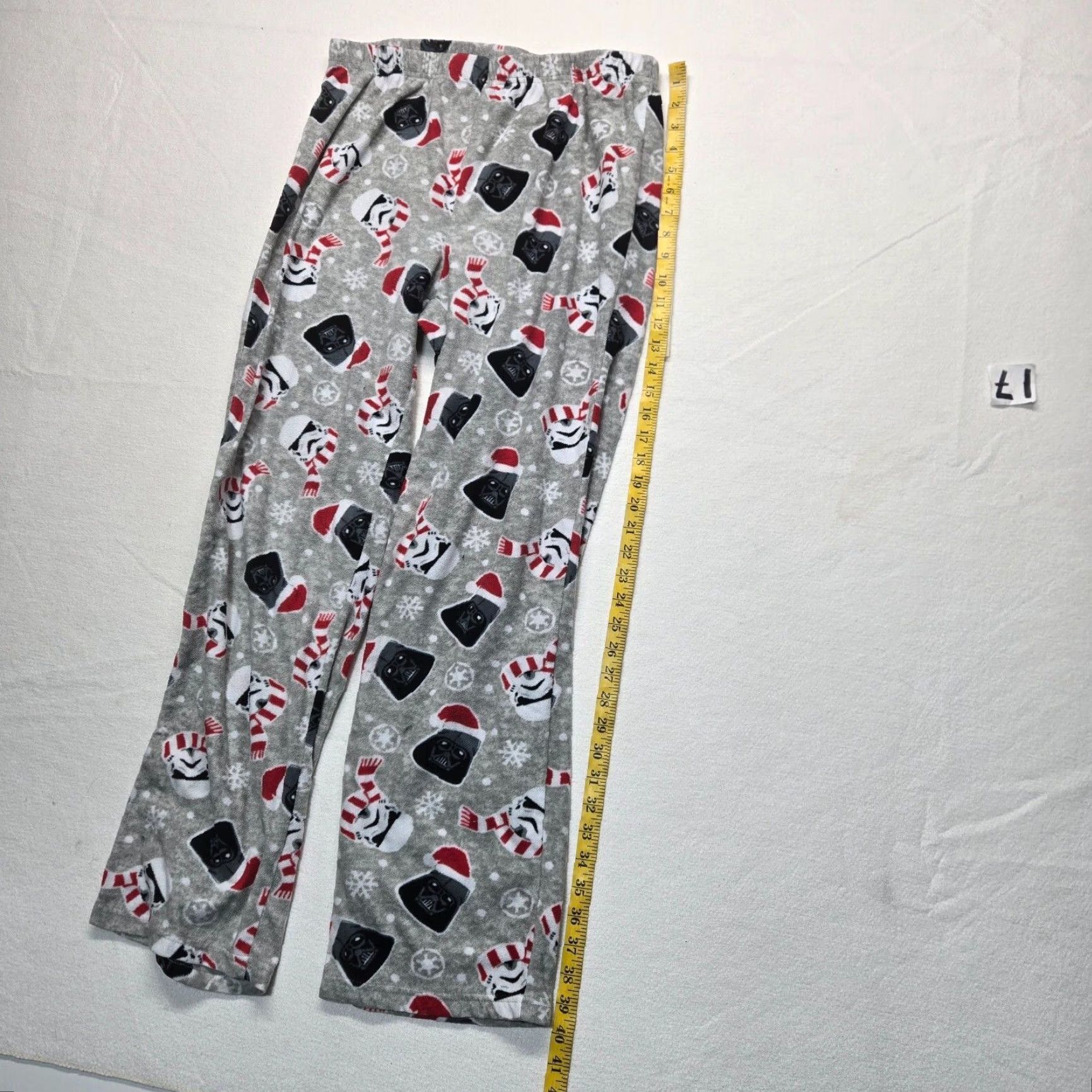 Star Wars Star Wars Pajama Pants Men M Gray Flannel Darth Vader Stormtroopers Holiday Xmas 90s Size US 31 - 7 Thumbnail