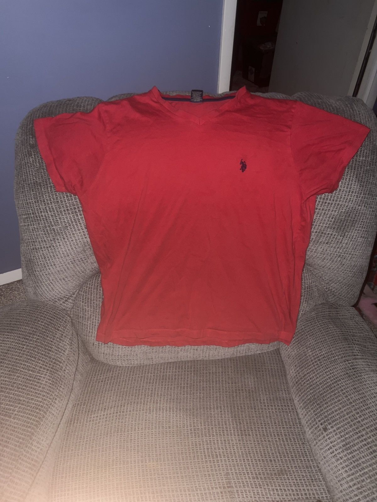 U.S. Polo Assn. U.S. Polo ASSN. Logo V-Neck Tee Size US L / EU 52-54 / 3 - 1 Thumbnail