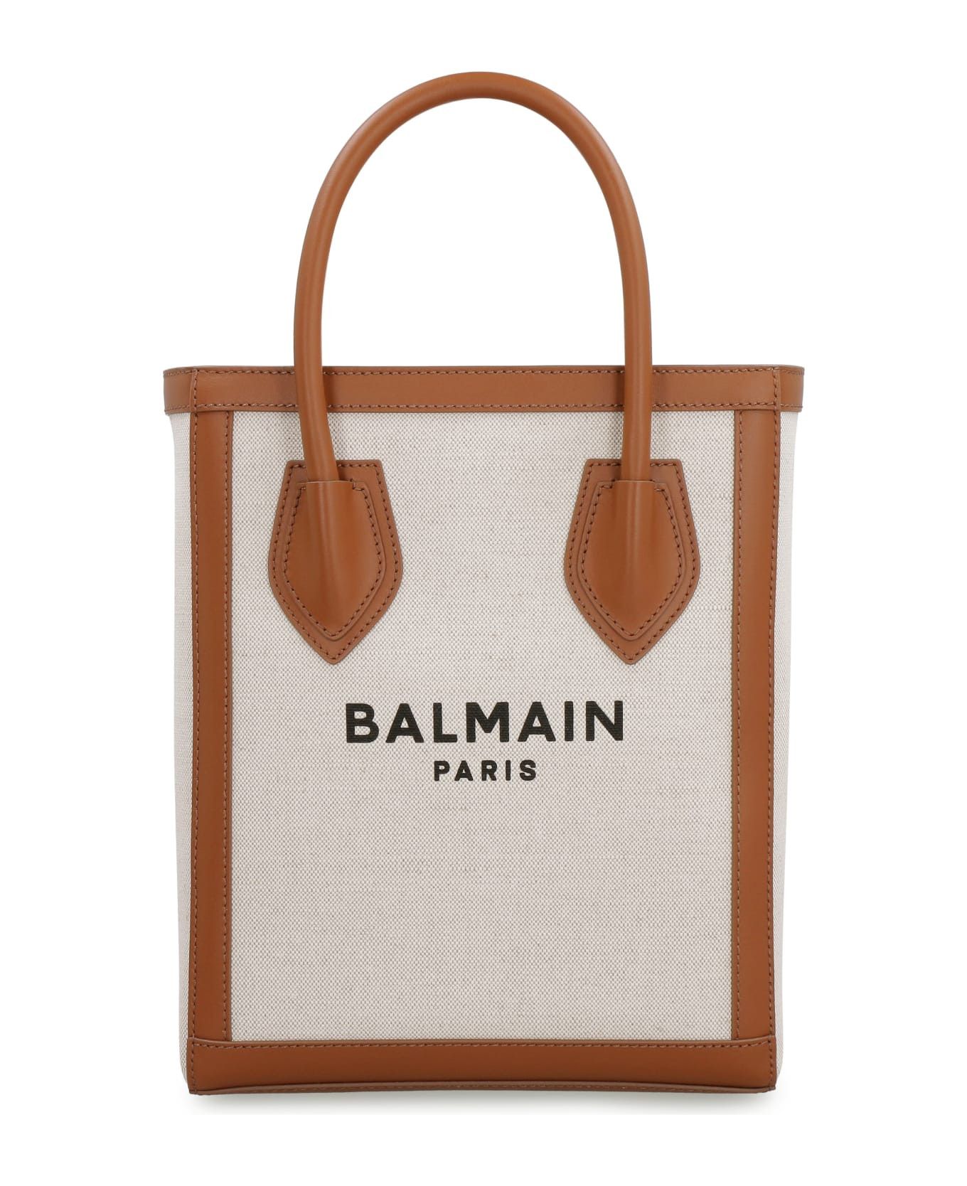 Balmain o1s1wg111225 Size:OS/B-Army 26 Canvas Tote Bag in White Size ONE SIZE - 1 Thumbnail