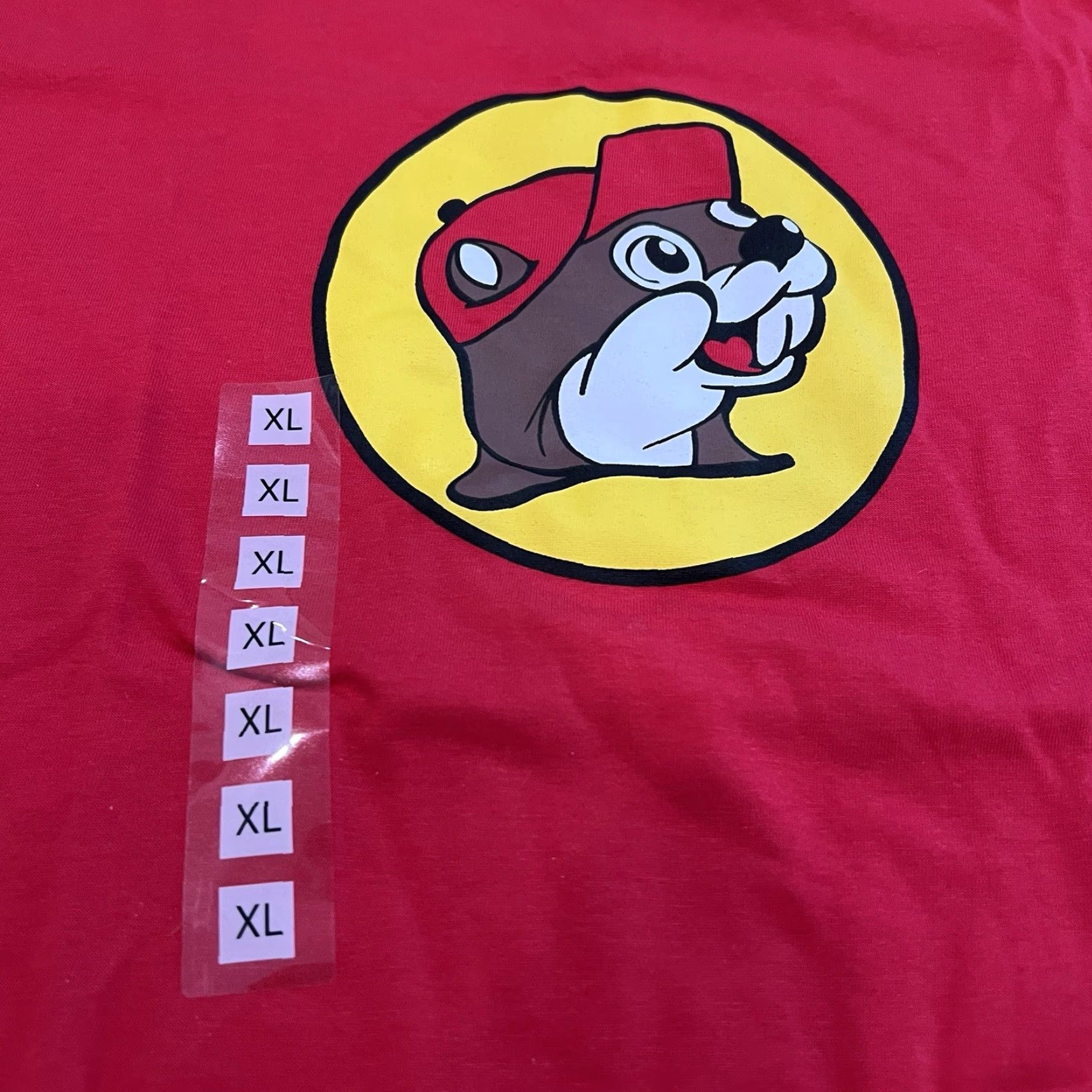 J Brand VINTAGE Buc-ee’s Men's T-Shirt XL Red Cotton Crew Neck Short Sleeve Sports Logo Casual Size US XL / EU 56 / 4 - 2 Thumbnail