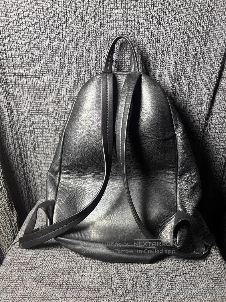 Rick Owens Rick Owens Calf Grain Cowhide Double Zip Ribbon Backpack S Size ONE SIZE - 2 Thumbnail