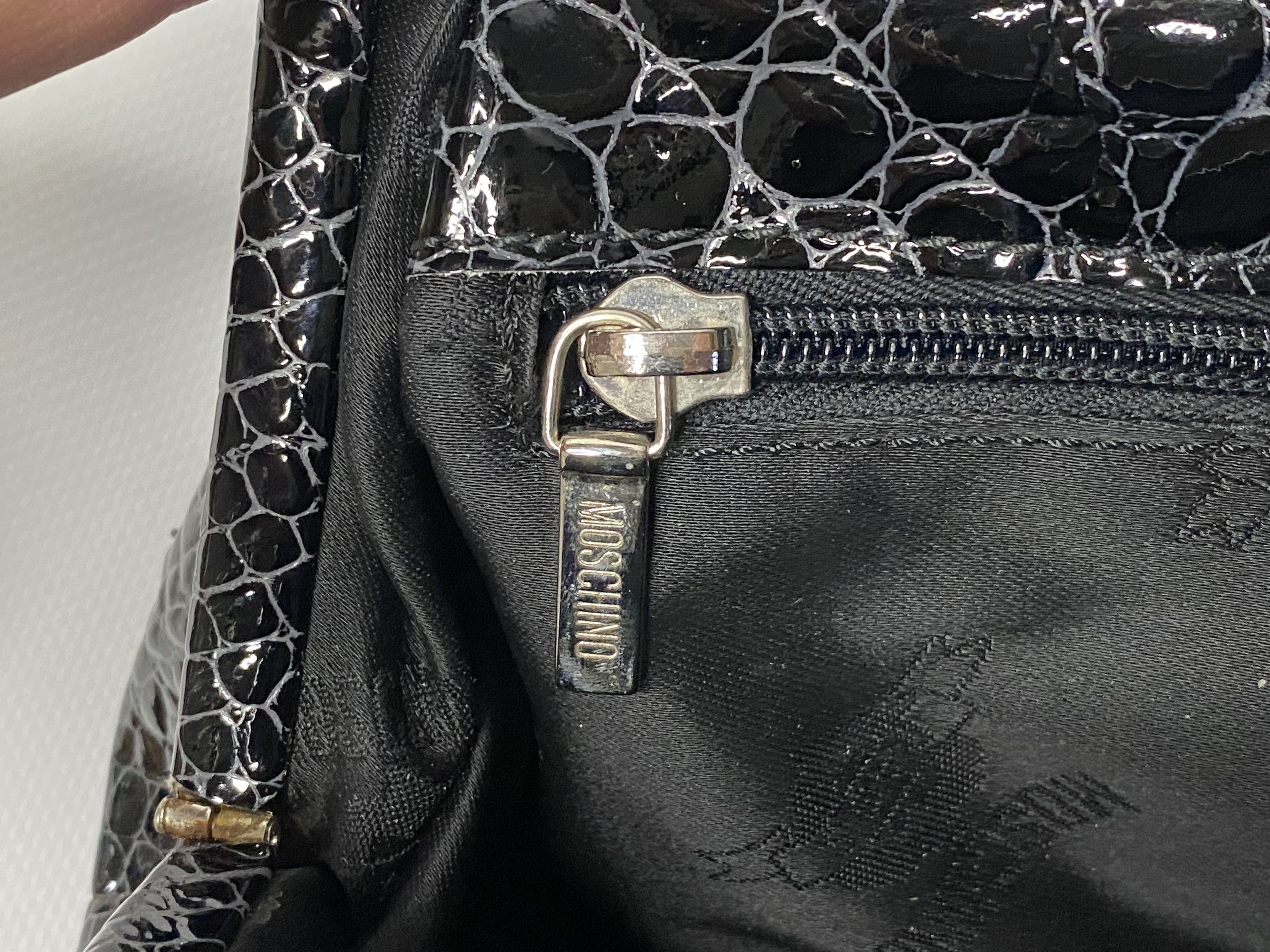 Moschino × Vintage MOSCHINO 1980s VINTAGE MINI TOO HANDLE BAG Size ONE SIZE - 4 Thumbnail